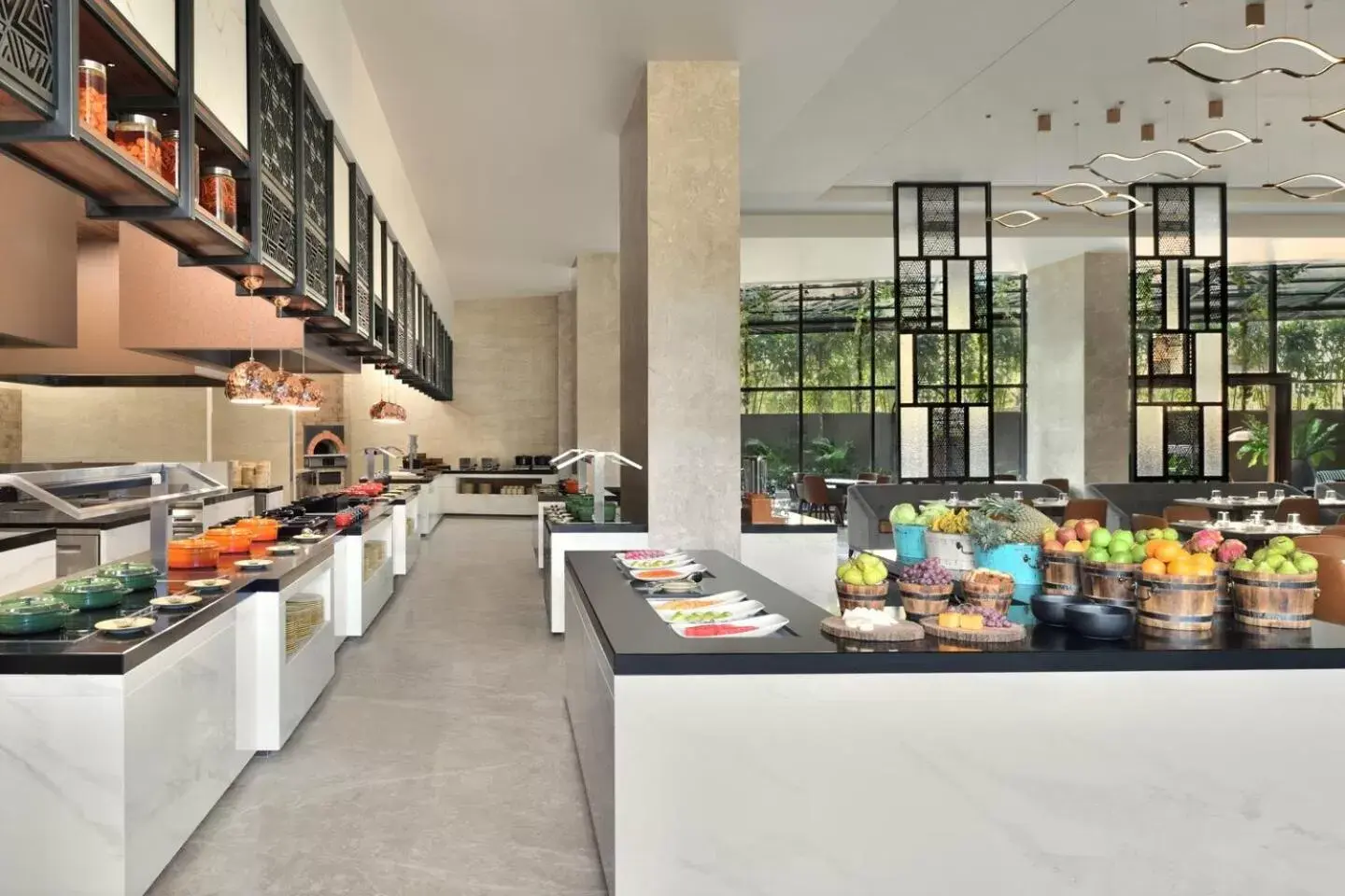 Kitchen or kitchenette, Restaurant/Places to Eat in Courtyard by Marriott Nashik