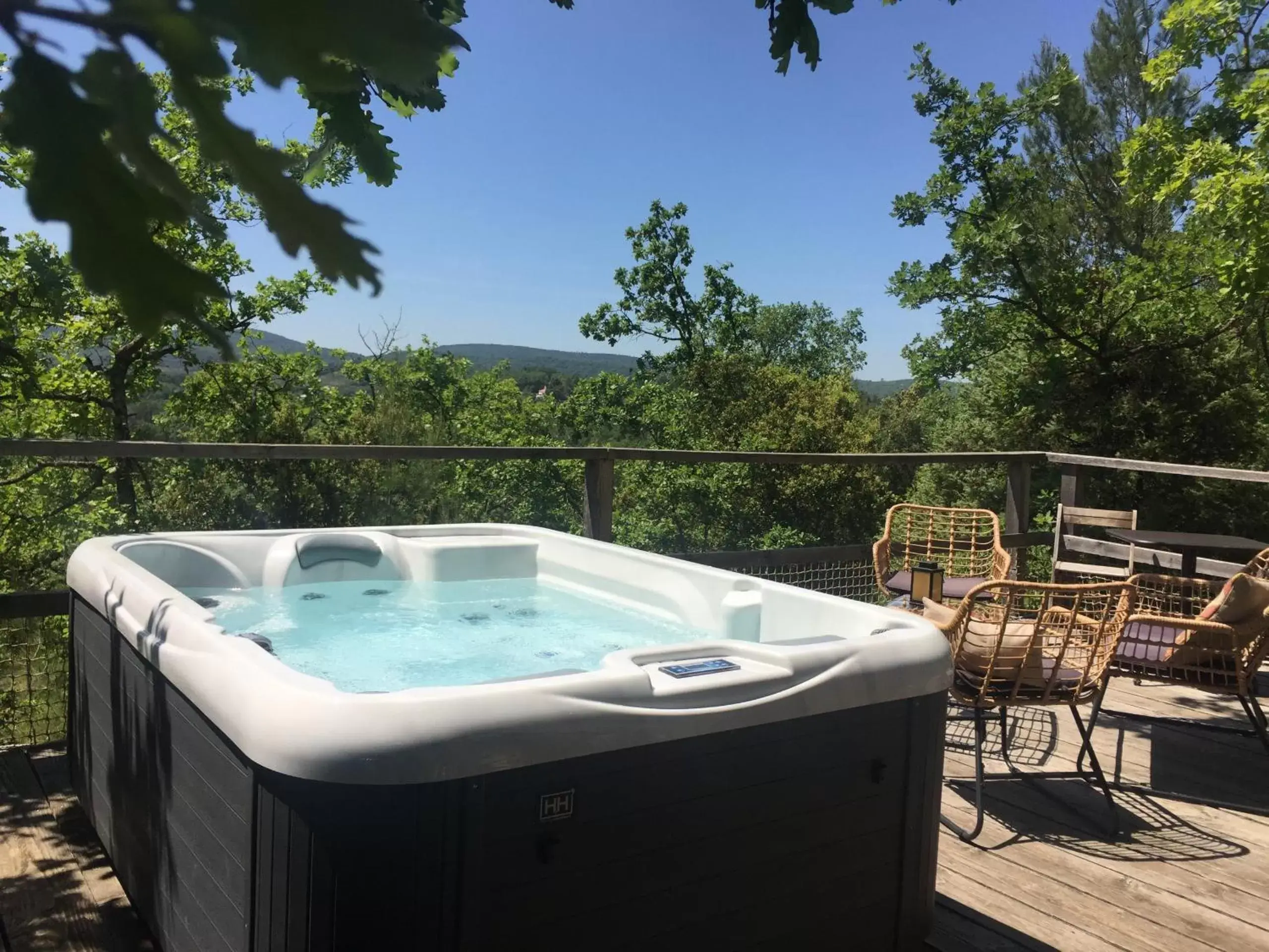 Hot Tub in Les Yourtes de Provence