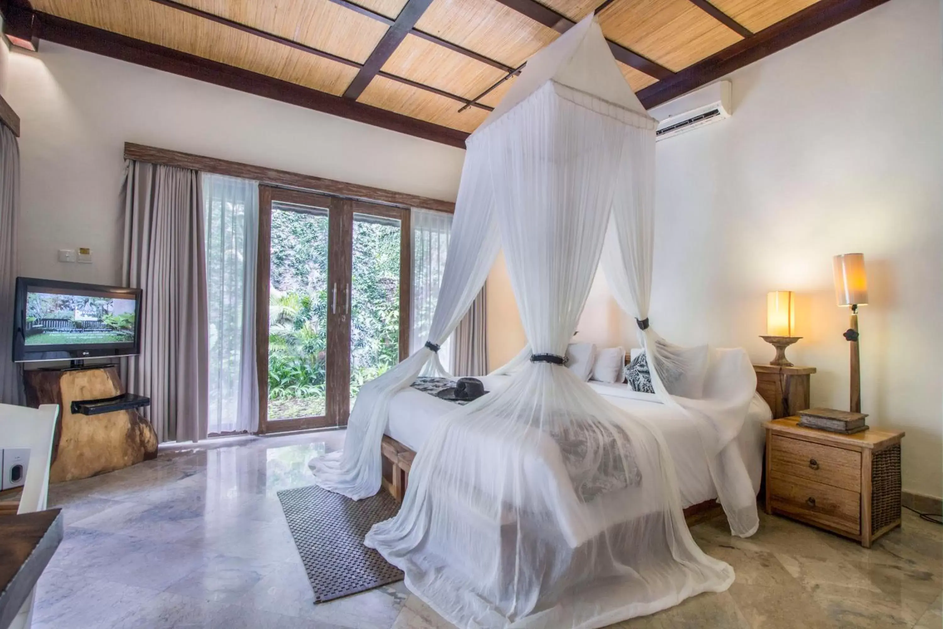 Bed in KajaNe Mua at Ubud Bali