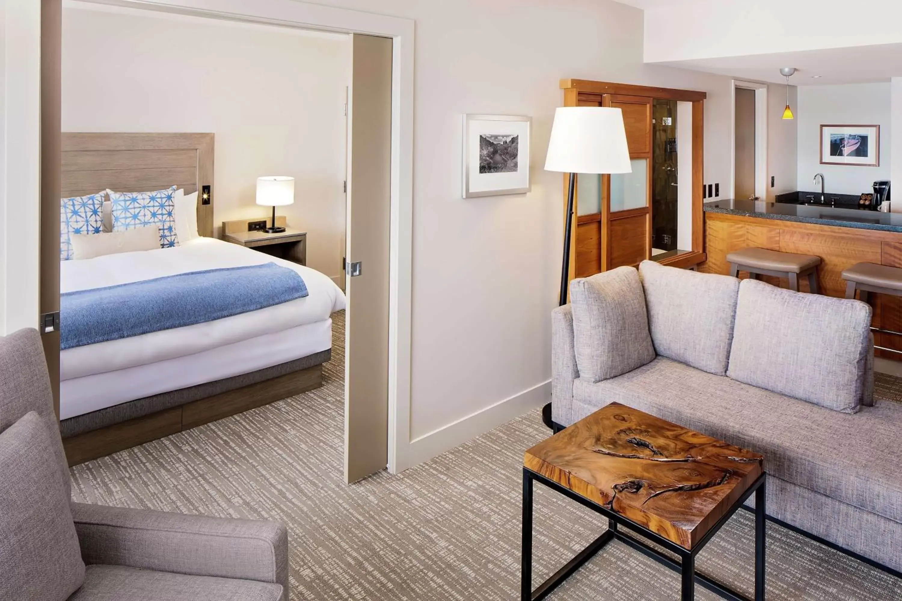 Living room, Bed in Chrysalis Inn & Spa Bellingham, Curio Collection by Hilton Living room, Bed in Chrysalis Inn & Spa Bellingham, Curio Collection by Hilton