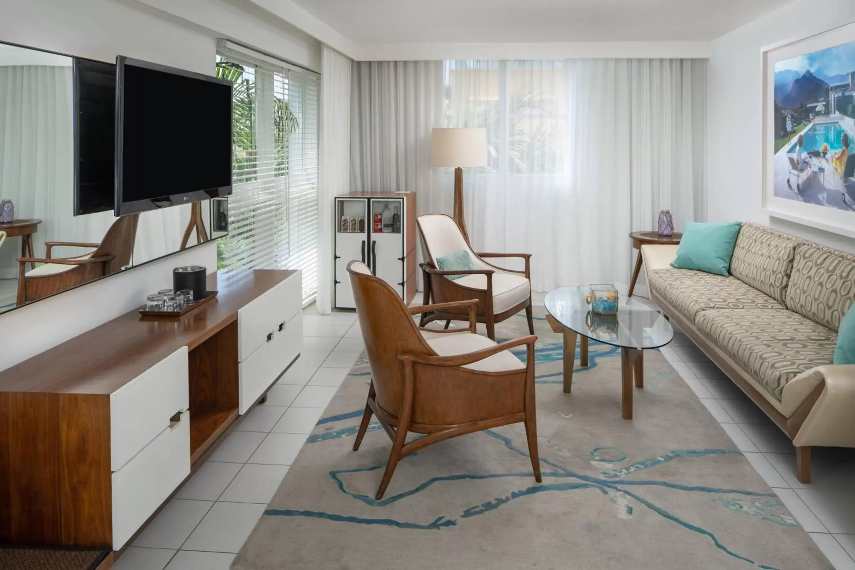 Living room in Royal Palm South Beach Miami, a Tribute Portfolio Resort Living room in Royal Palm South Beach Miami, a Tribute Portfolio Resort