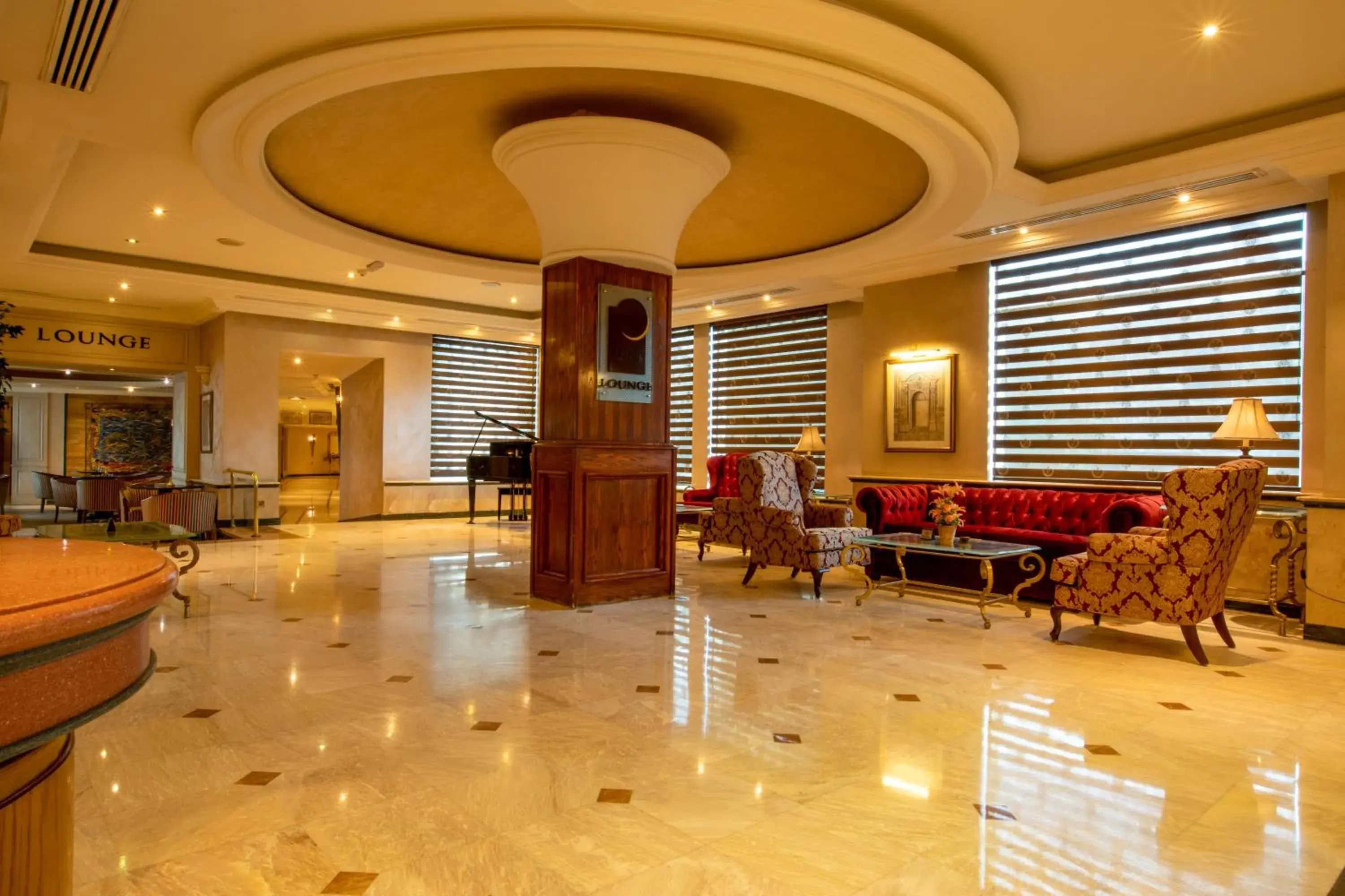 Lobby or reception in Bristol Amman Hotel