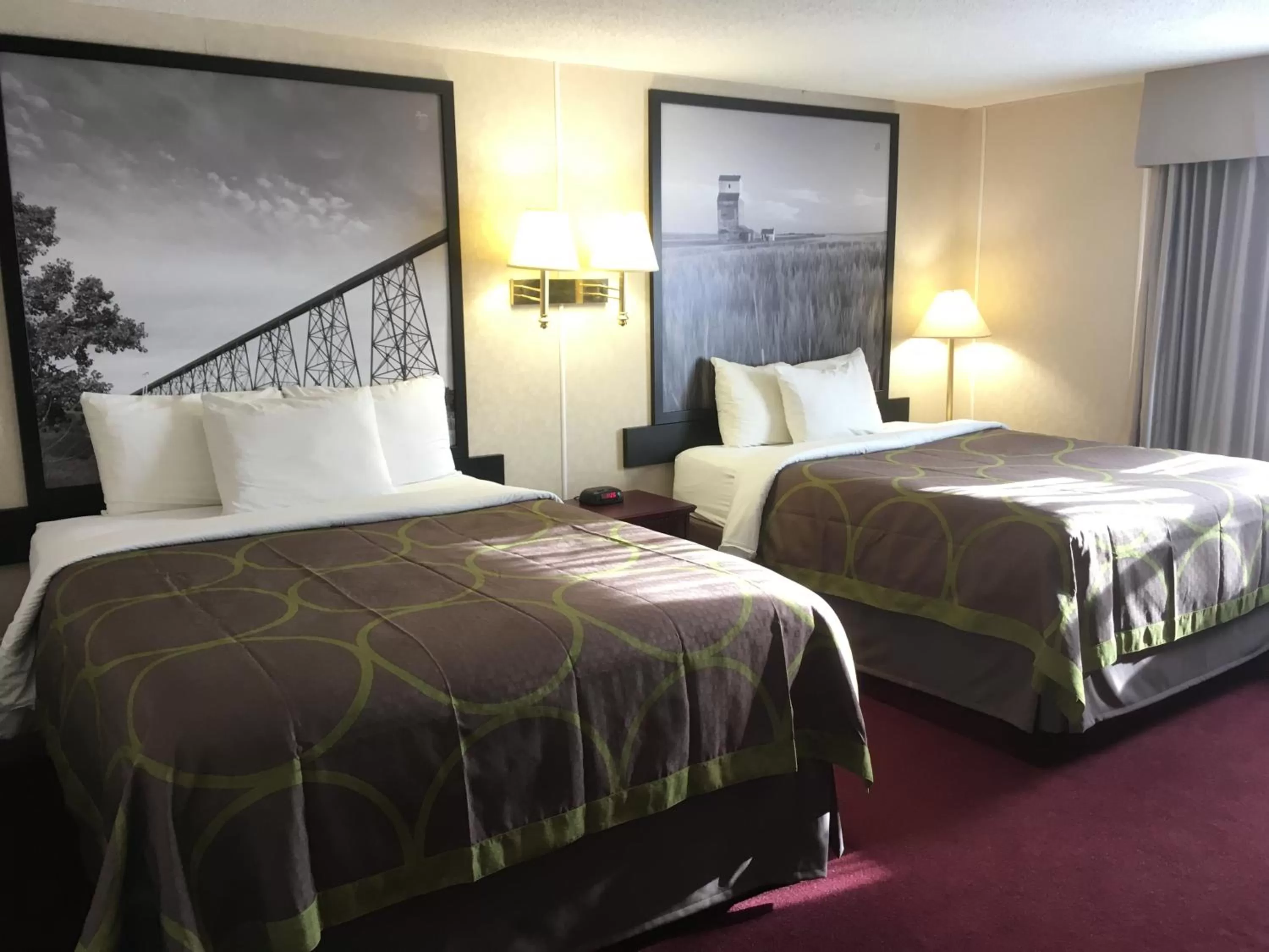 Bed in Super 8 by Wyndham Lethbridge