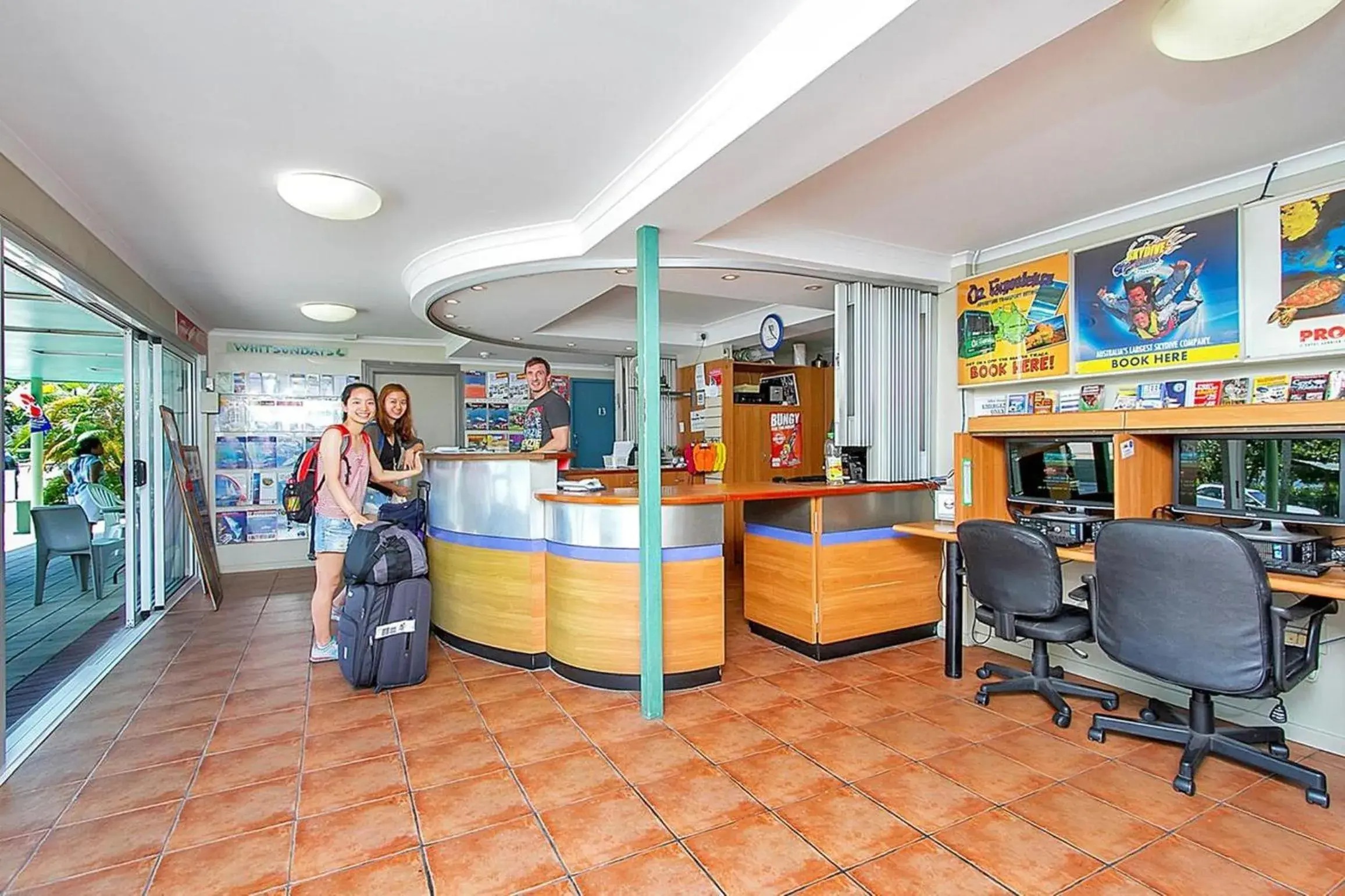 Lobby or reception in Caravella Backpackers