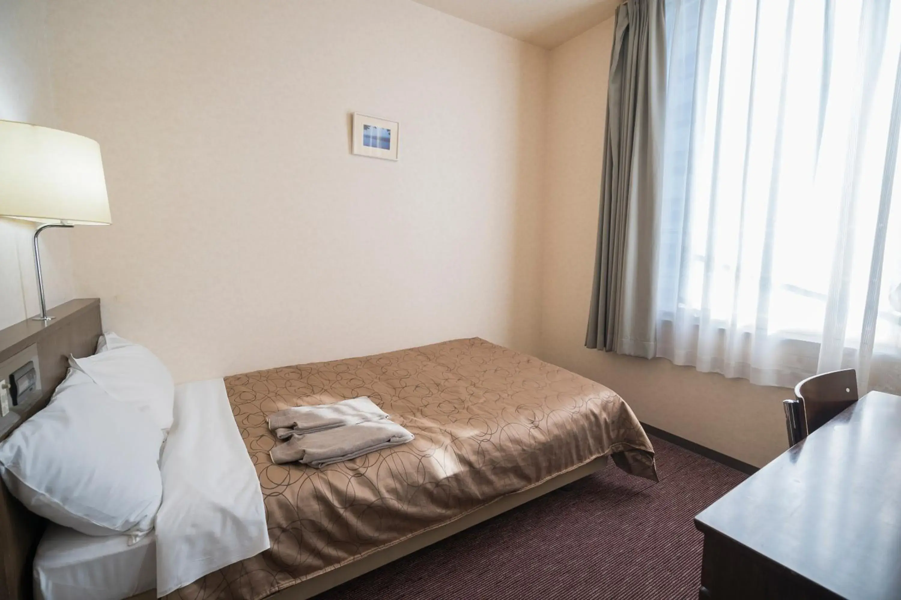 Bed in Minami Fukuoka Green Hotel
