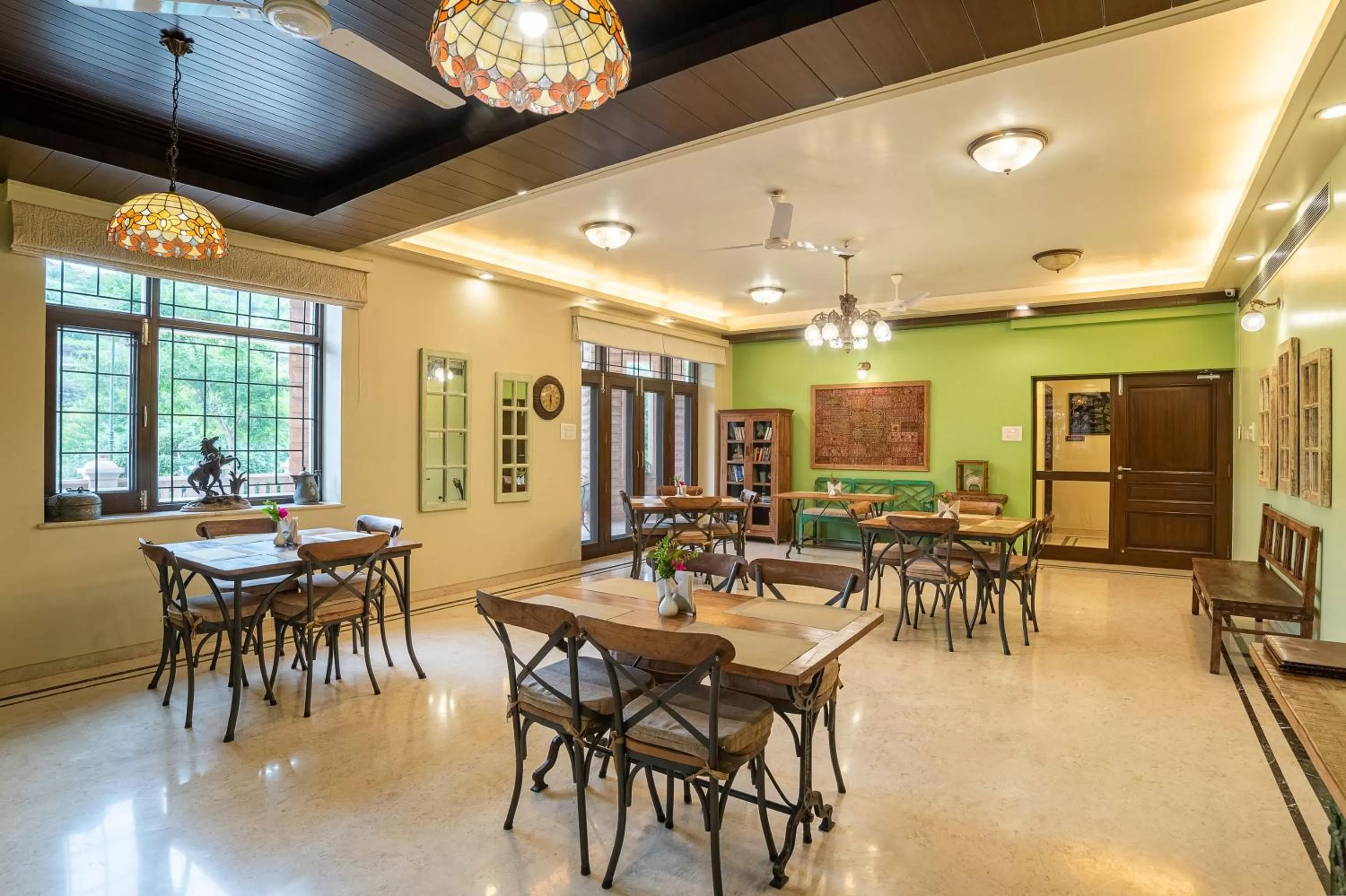 Dining area in The Almond Tree