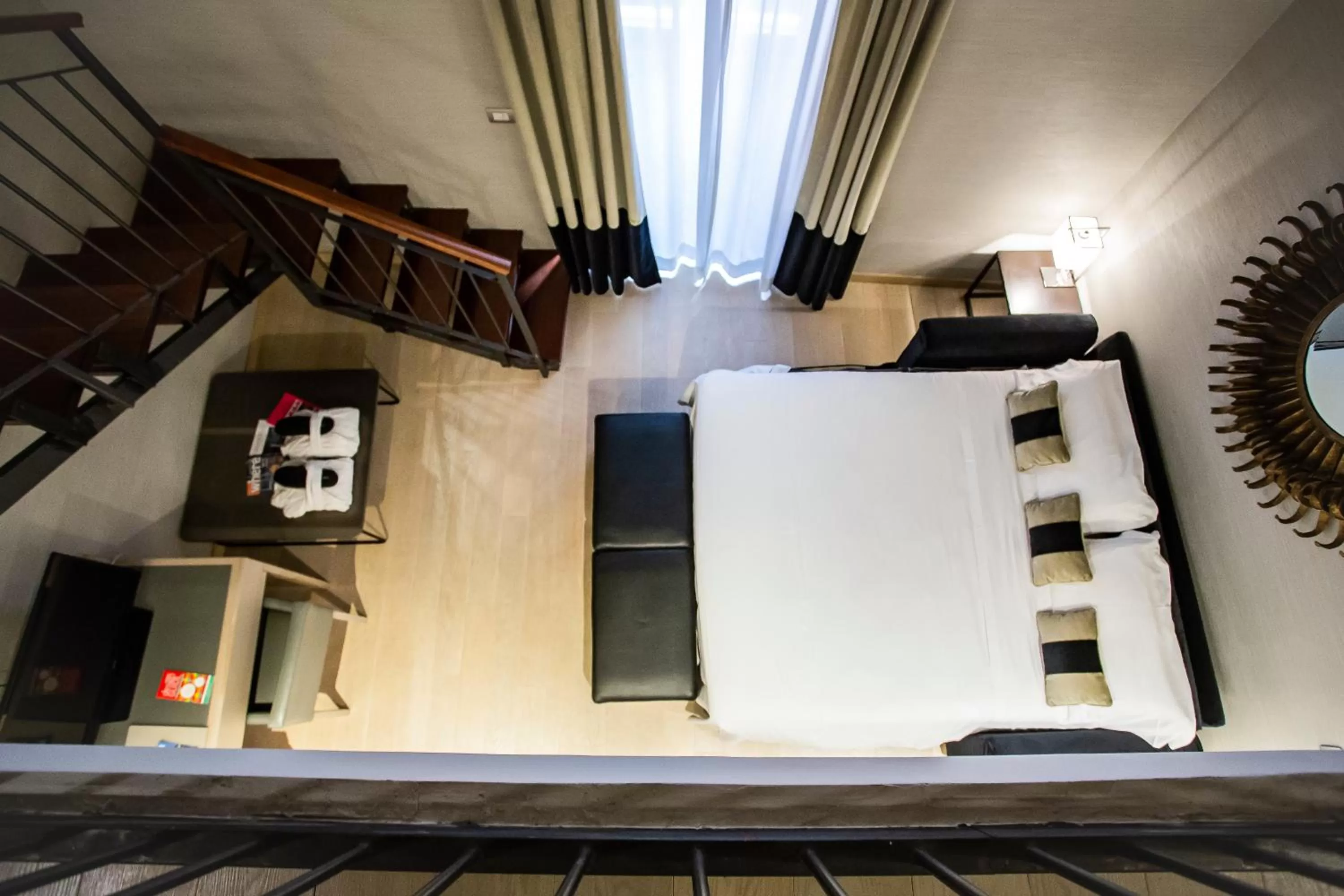 Bed in Hotel Adriano