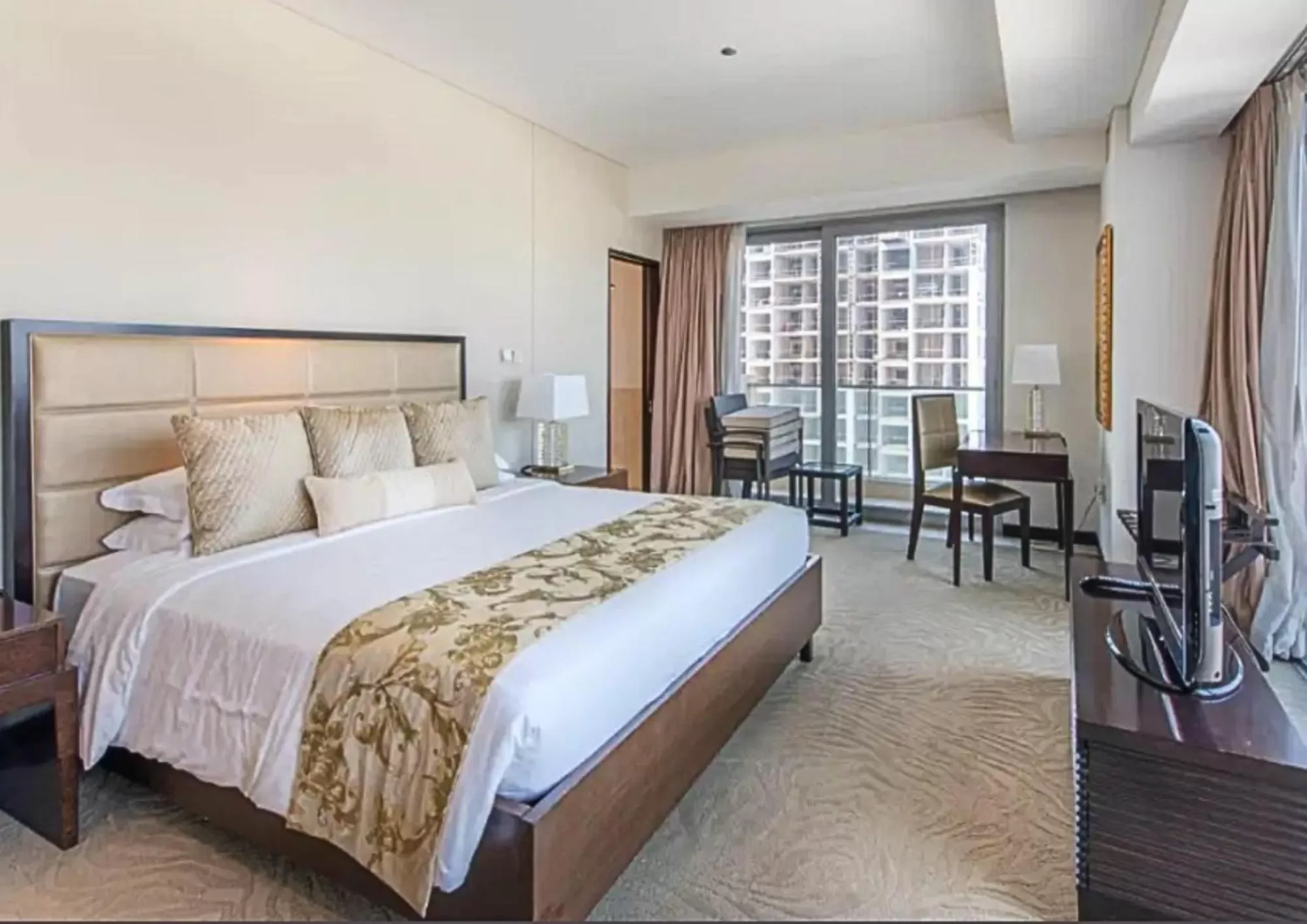 Bedroom, Bed in Emaar Residences Dubai Marina by Qstay - formerly Address Dubai Marina