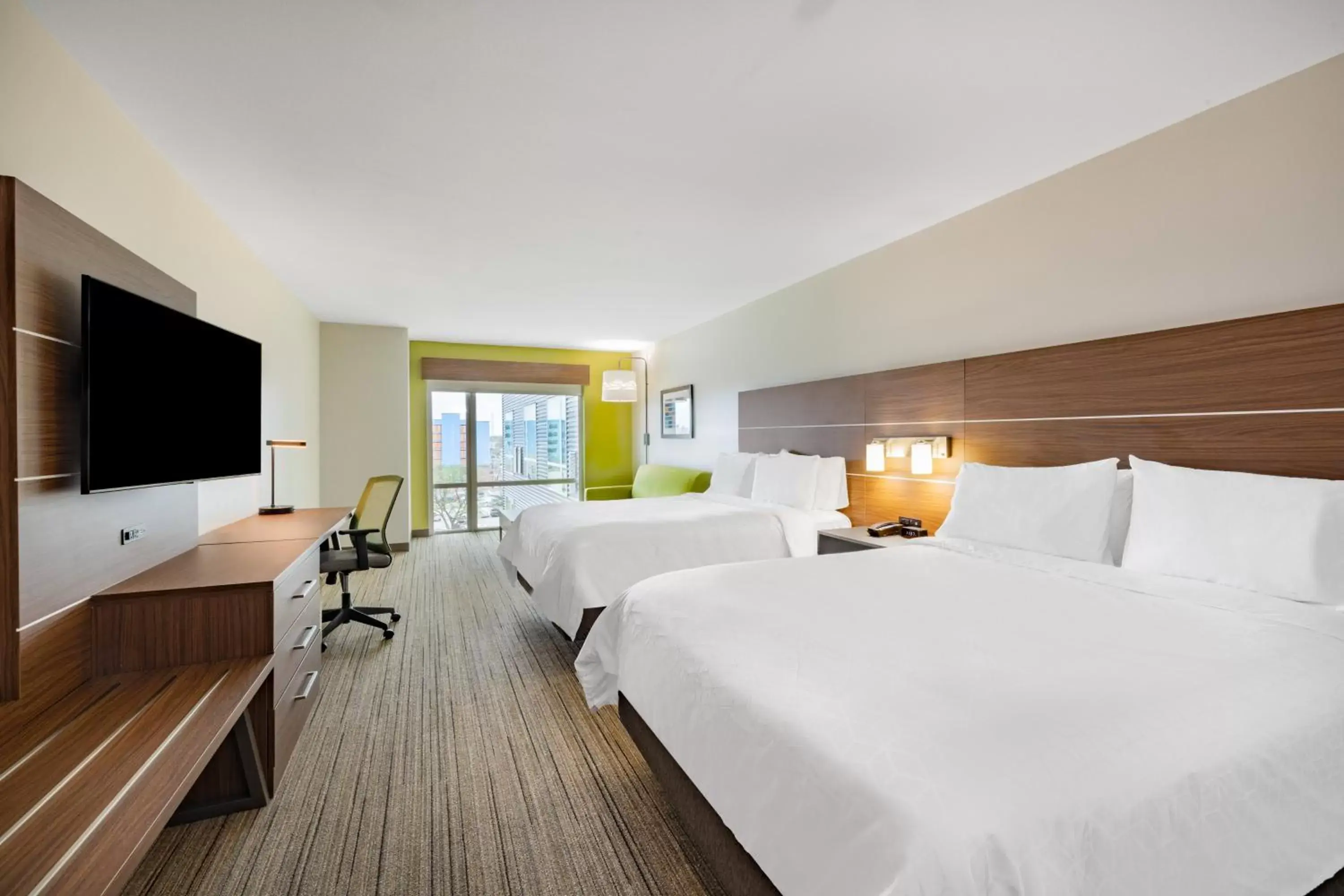 Queen Room with Two Queen Beds Hearing Accessible - Non-Smoking in Holiday Inn Express & Suites - Lincoln Downtown , an IHG Hotel Queen Room with Two Queen Beds Hearing Accessible - Non-Smoking in Holiday Inn Express & Suites - Lincoln Downtown , an IHG Hotel