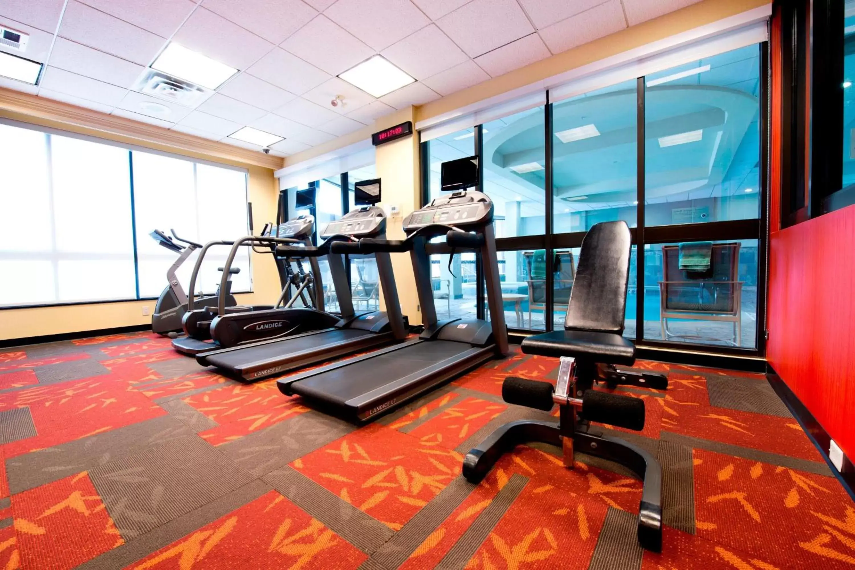 Fitness centre/facilities, Fitness Center/Facilities in Courtyard by Marriott Mississauga-Airport Corporate Centre West