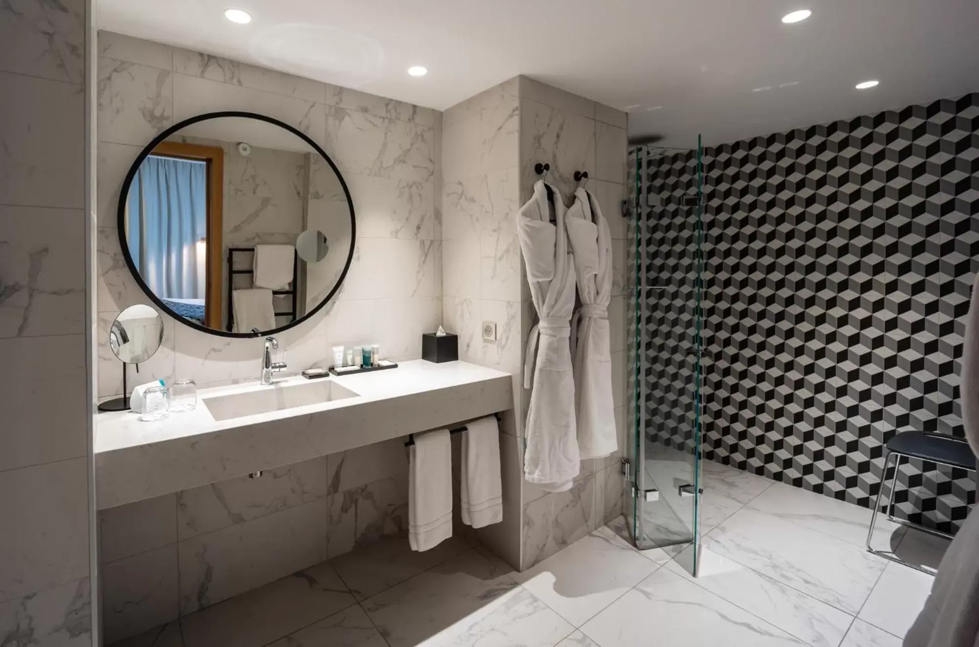 Shower, Bathroom in Thalazur Saint Jean de Luz - Hôtel & Spa