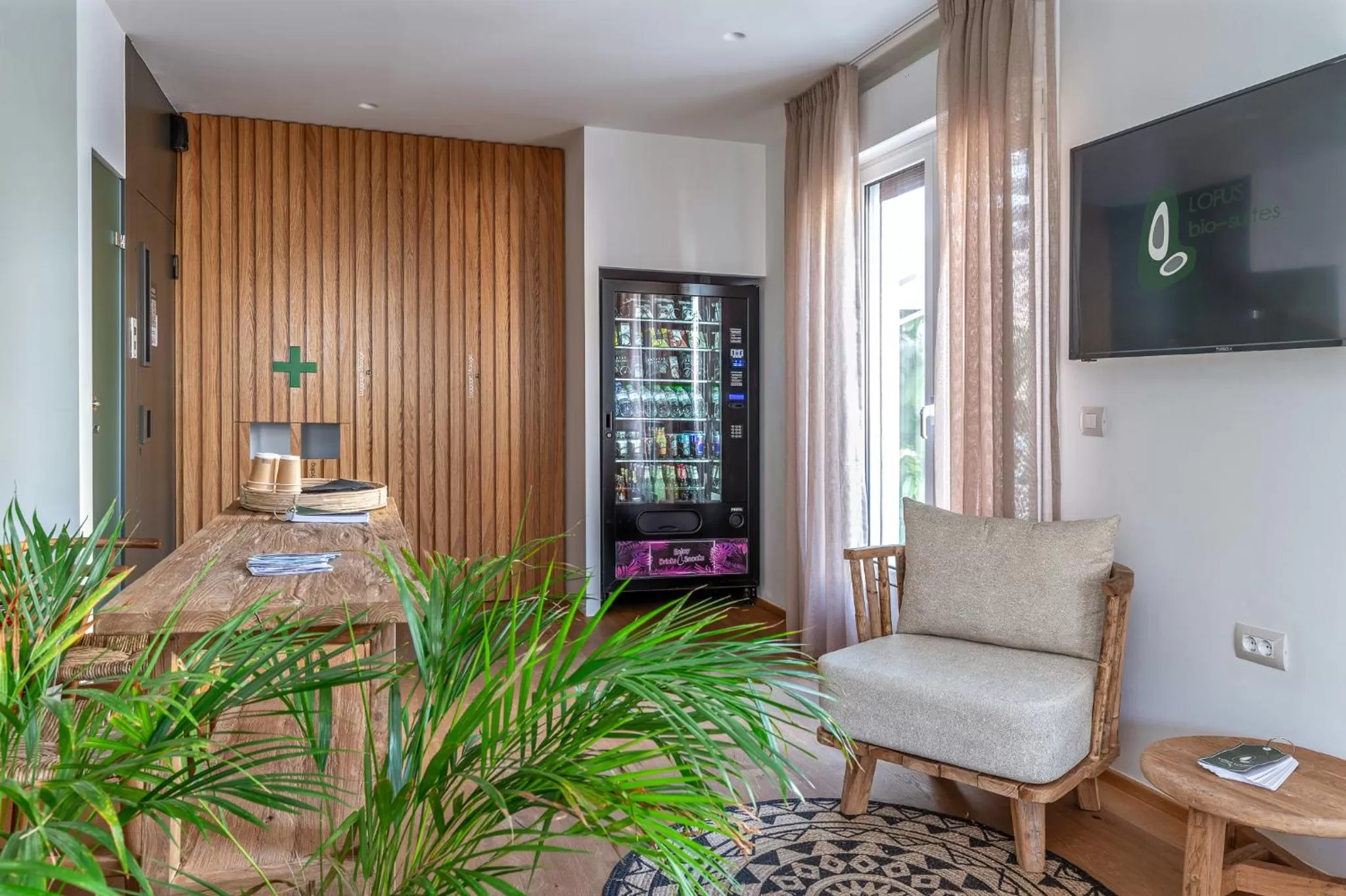 Communal lounge/ TV room in LOFUS Bio-Suites