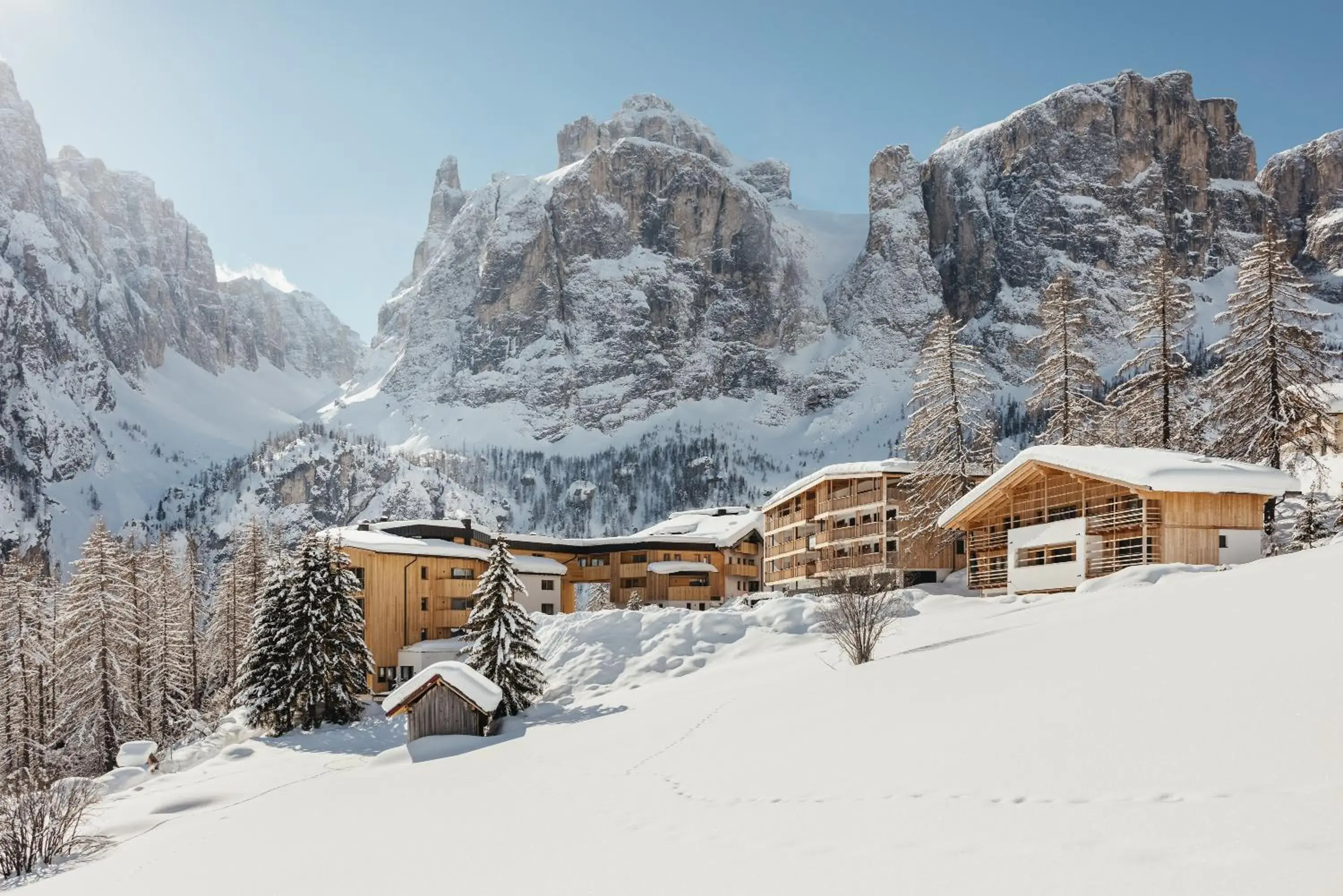 Winter in Kolfuschgerhof Mountain Resort