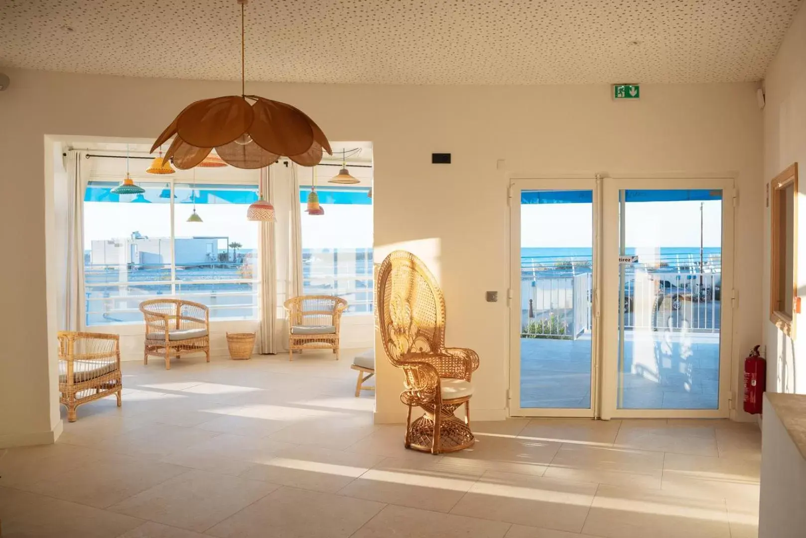 Lobby or reception in Hôtel Casa Marina