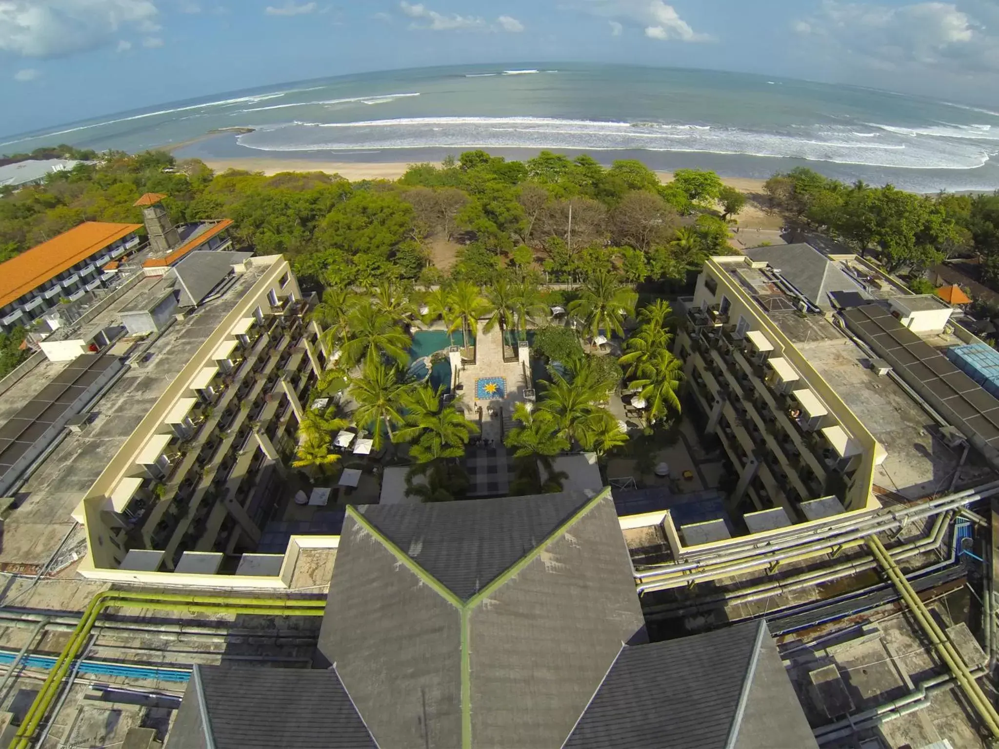 Bird's eye view, Bird's-eye View in Kuta Paradiso Hotel