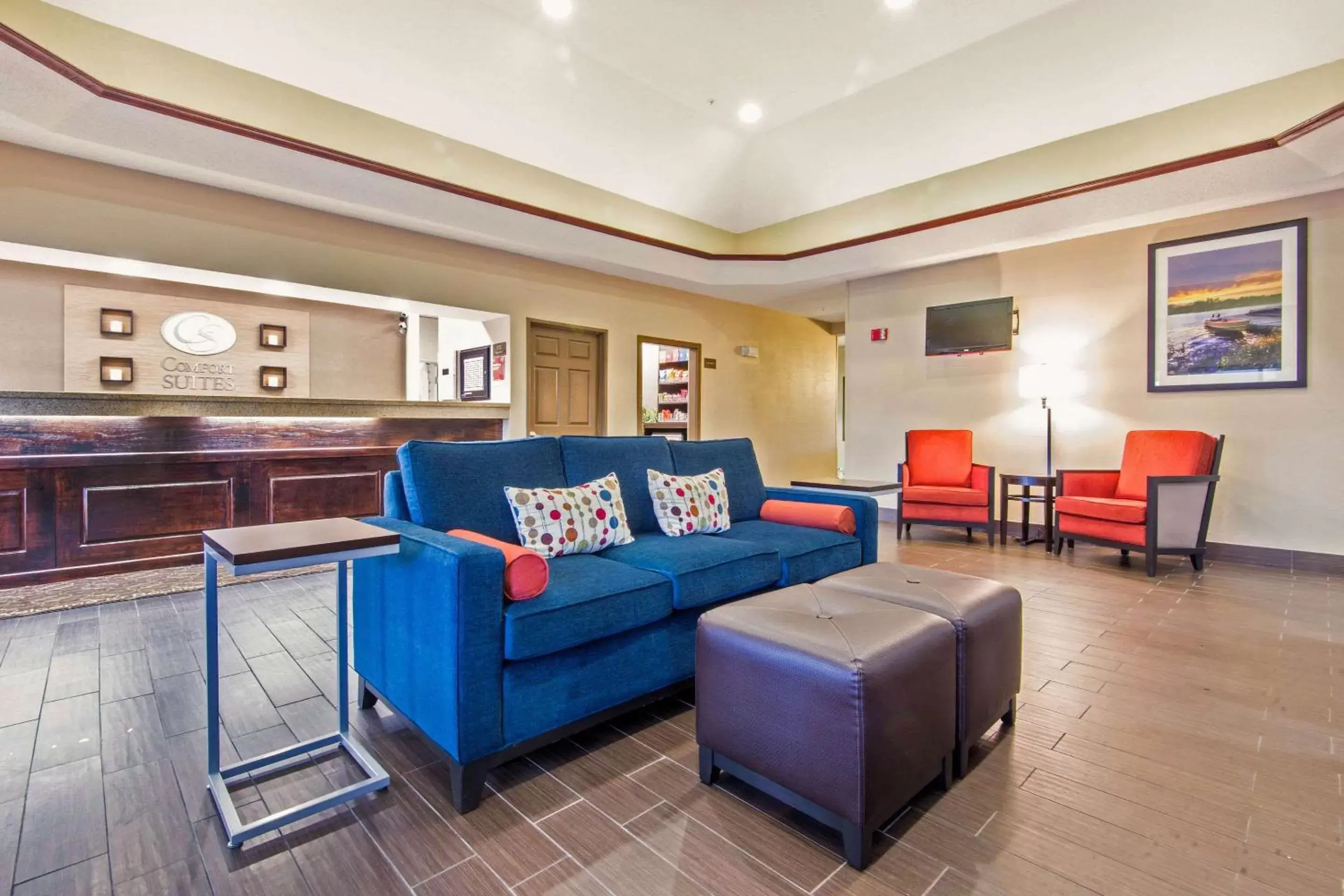 Lobby or reception, Seating Area in Comfort Suites Rochester Henrietta University Area