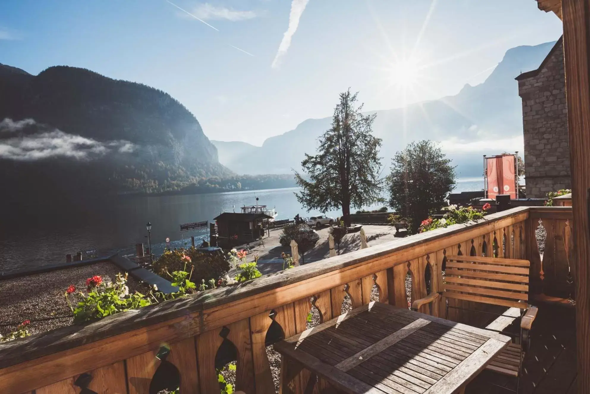 Balcony/Terrace in Heritage Hotel Hallstatt