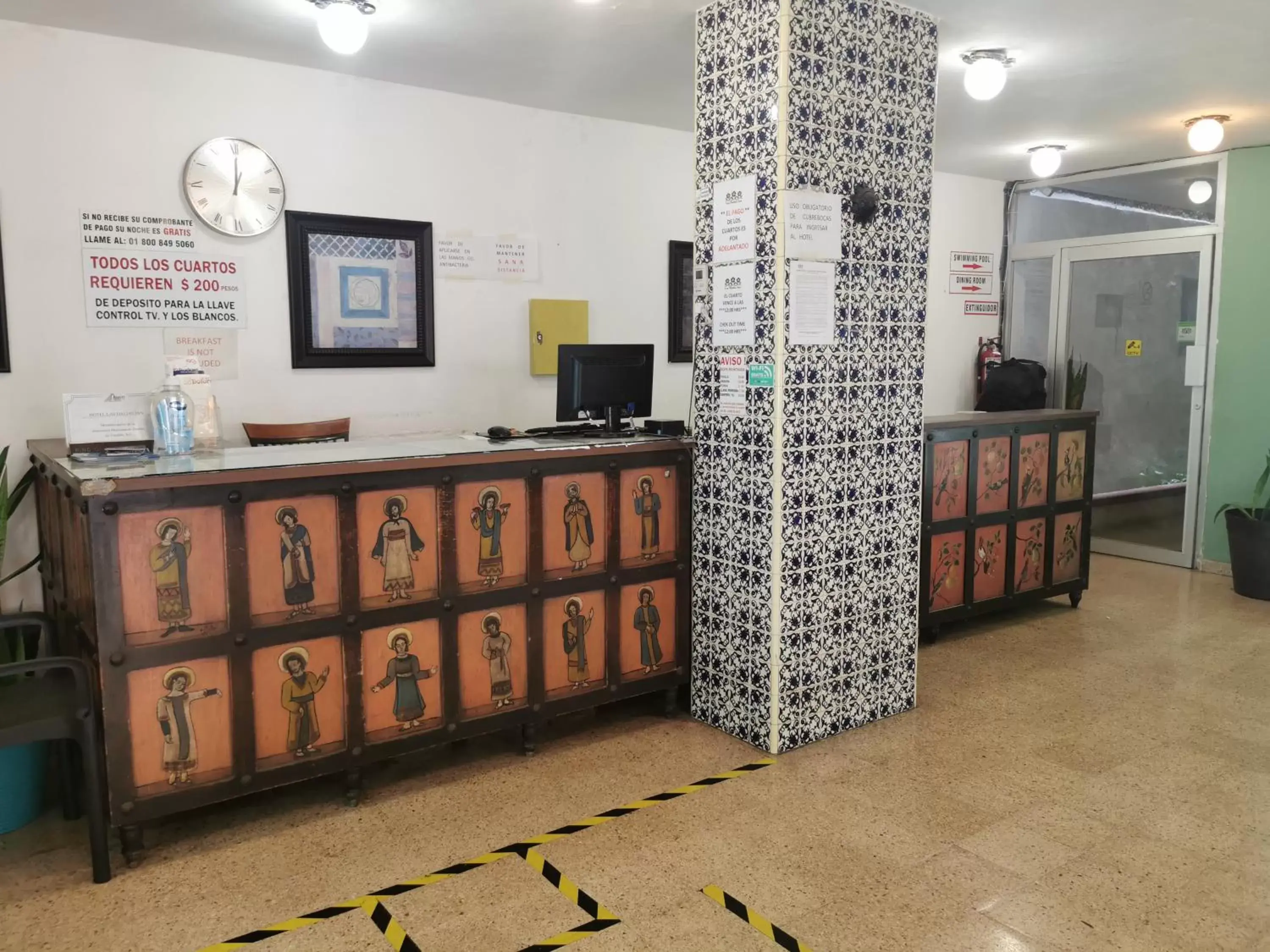 Lobby or reception in Hotel Las Dalias Inn Lobby or reception in Hotel Las Dalias Inn