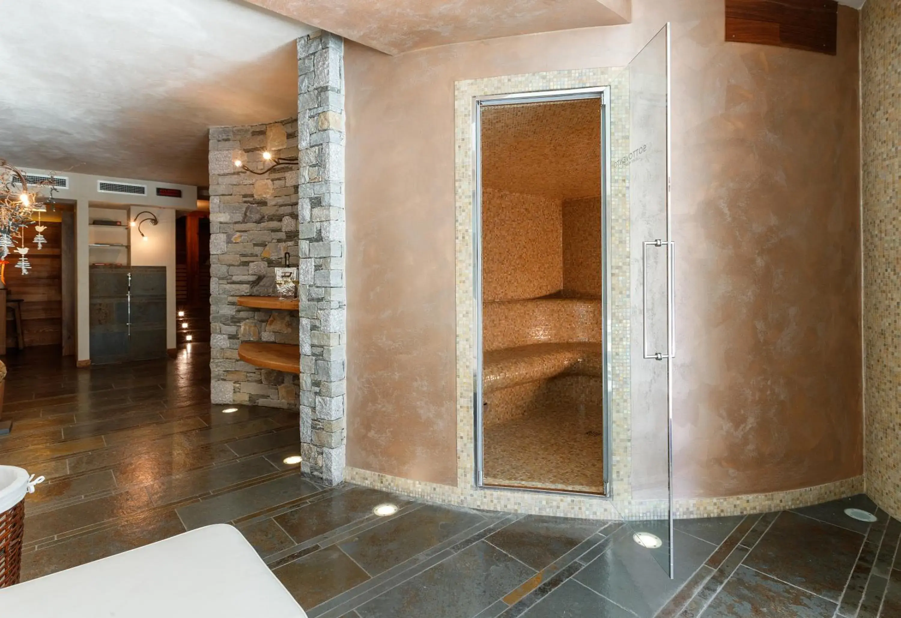 Steam room in Sottovento Luxury Hospitality