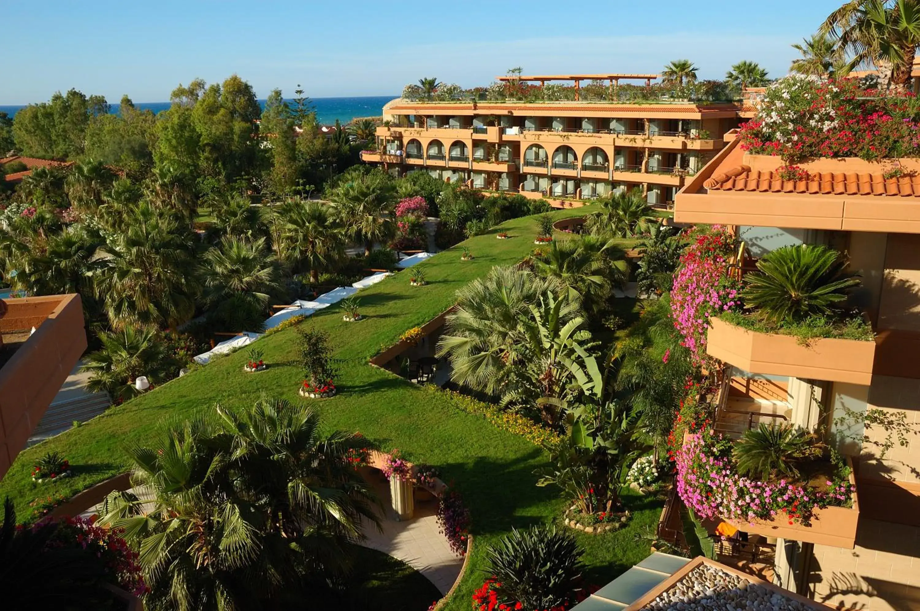 Facade/entrance, Bird's-eye View in Acacia Resort Parco Dei Leoni