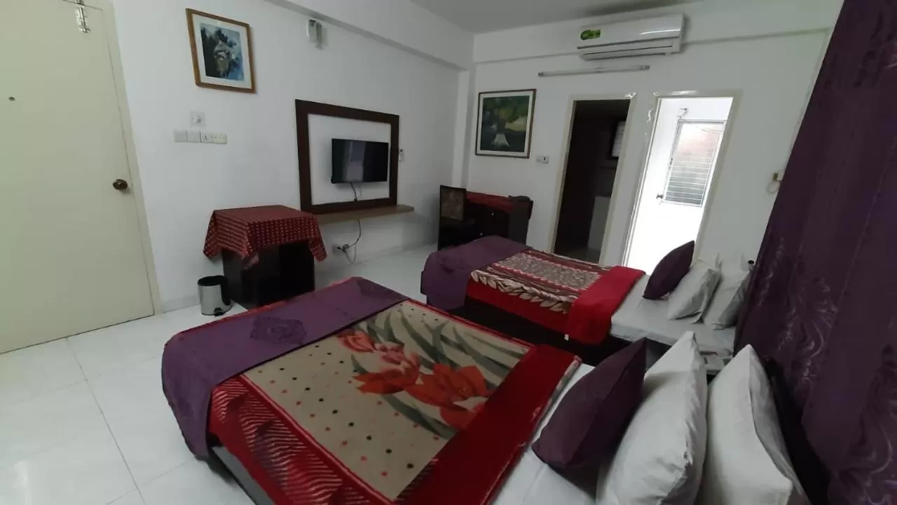 Bed in Center Point Apartment