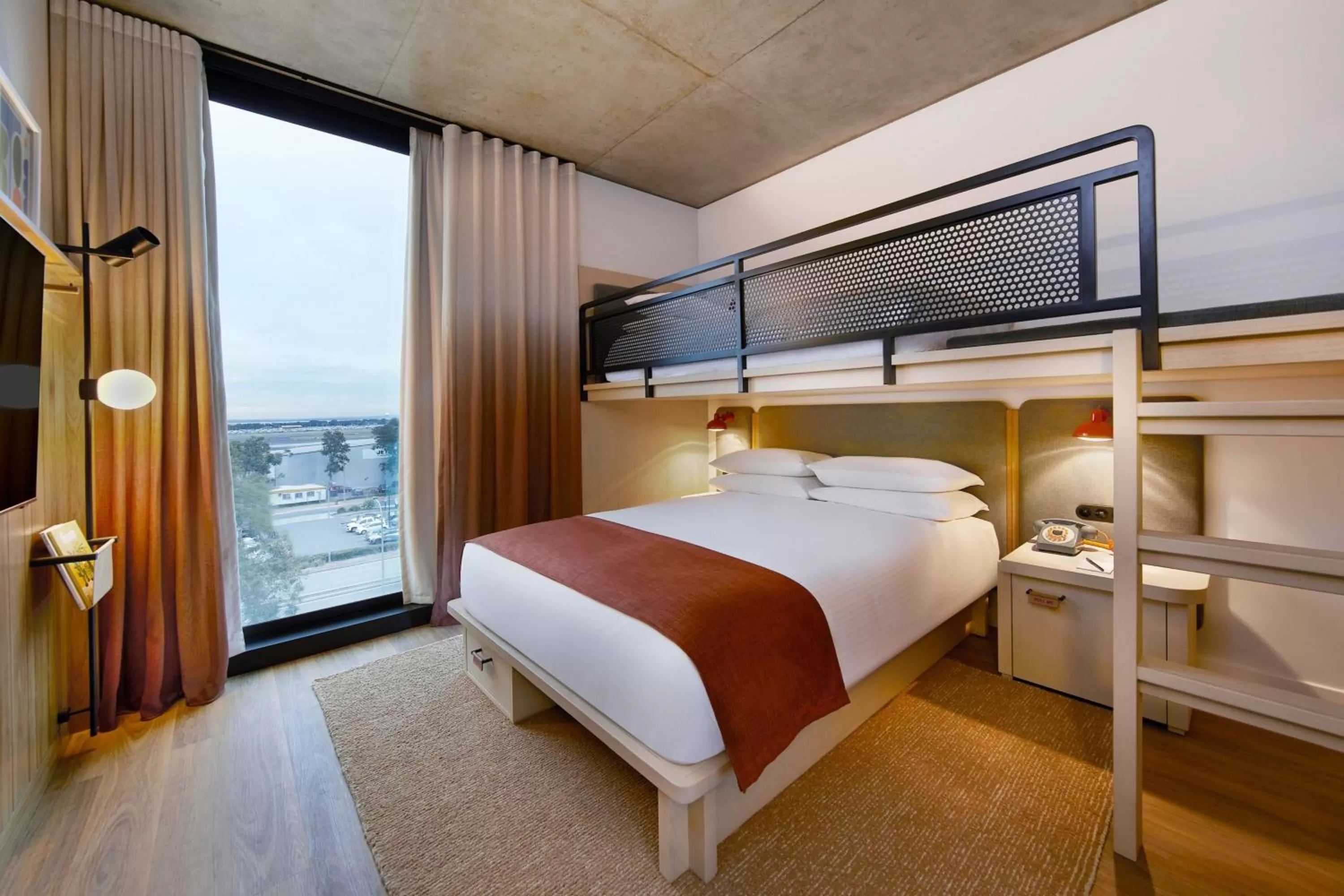 Photo of the whole room, Bed in Moxy Sydney Airport