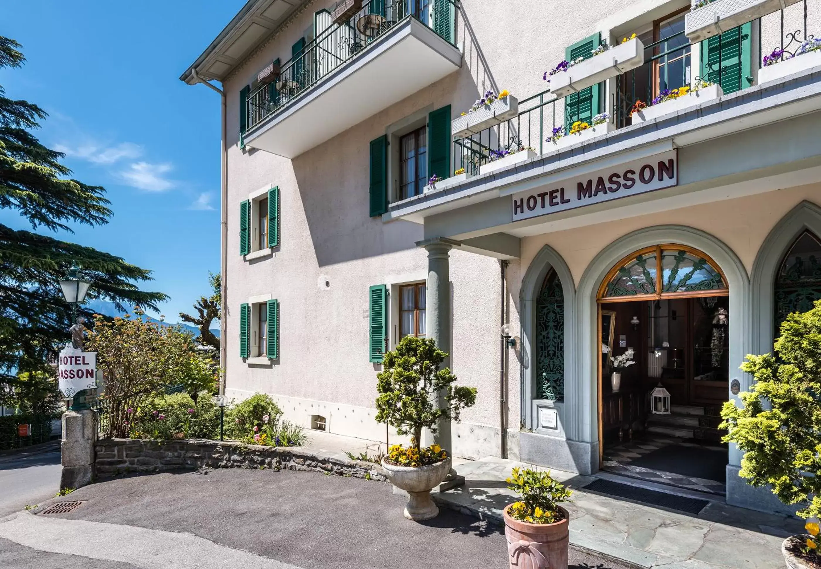 Facade/entrance, Property Building in Swiss Historic Hotel Masson