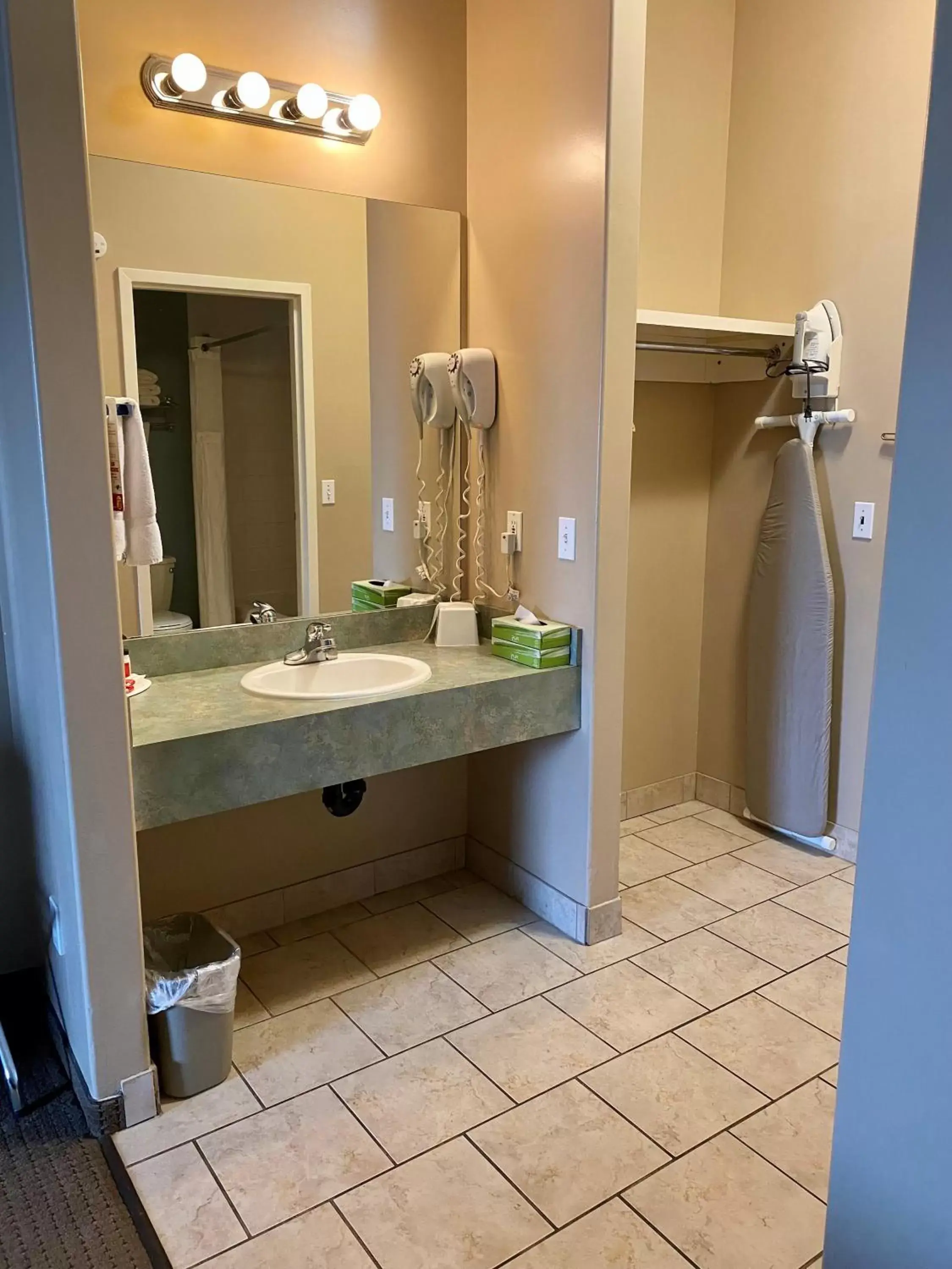 Bathroom in Super 8 by Wyndham Edmonton South