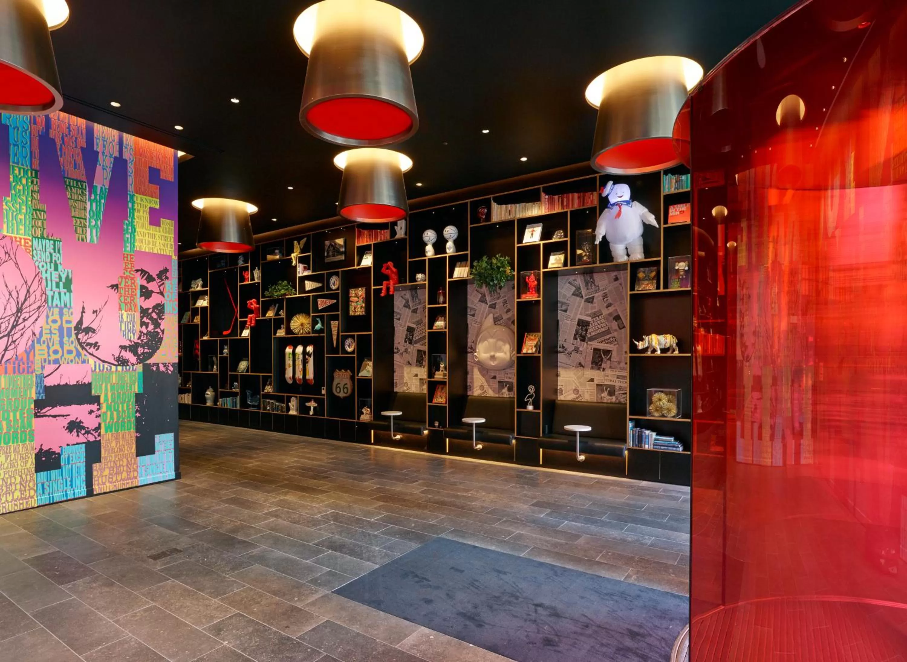 Decorative detail in citizenM Boston North Station