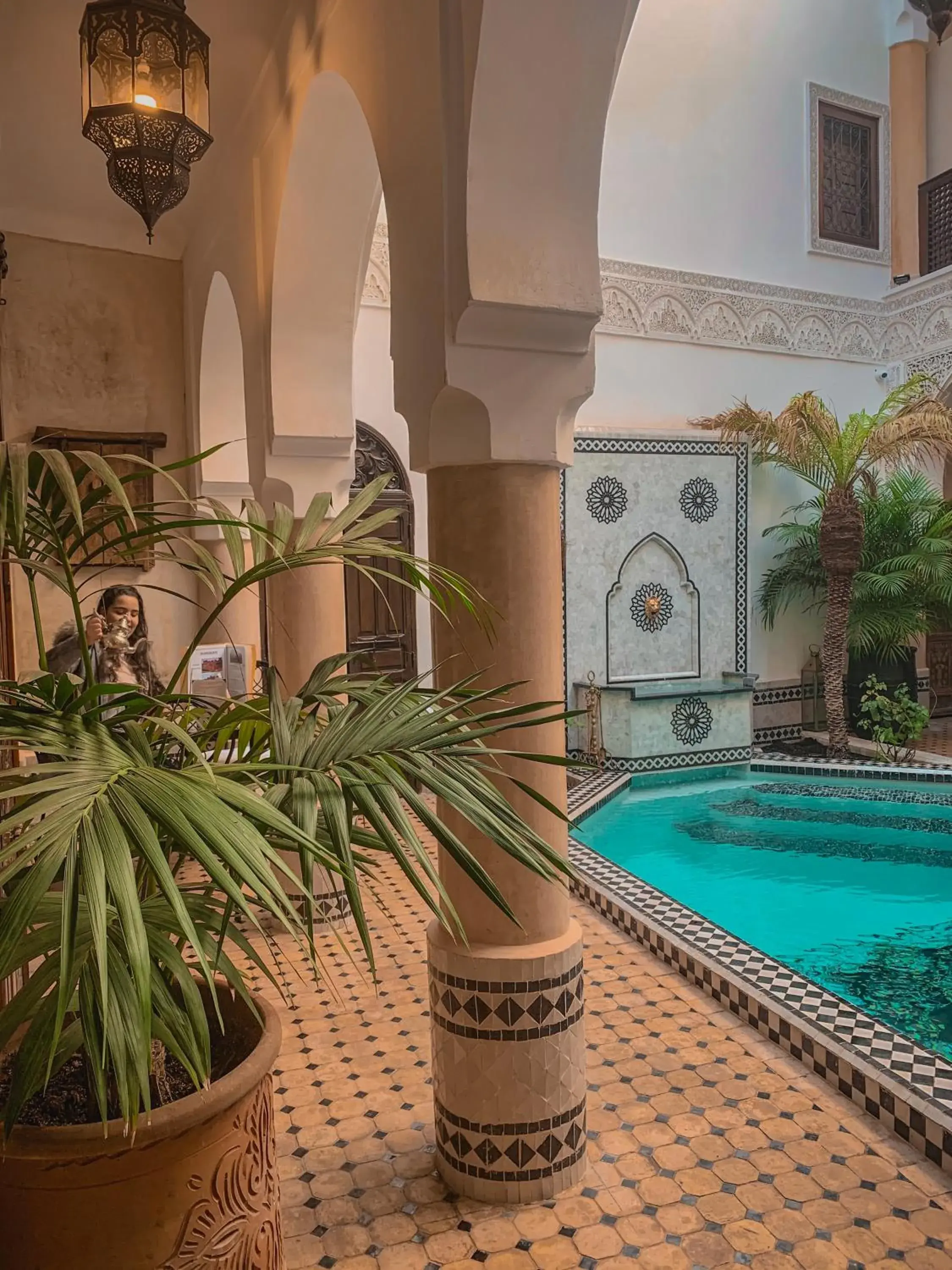 Lobby or reception, Swimming Pool in Riad Abaka hotel & boutique