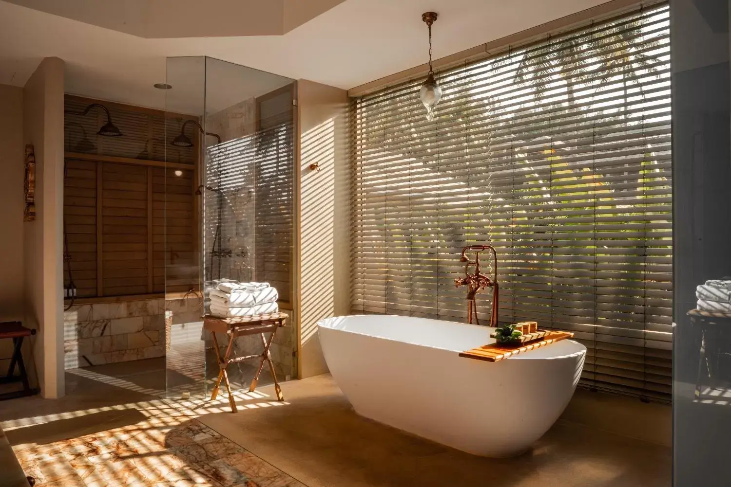 Bathroom in Devasom Khao Lak Beach Resort & Villas