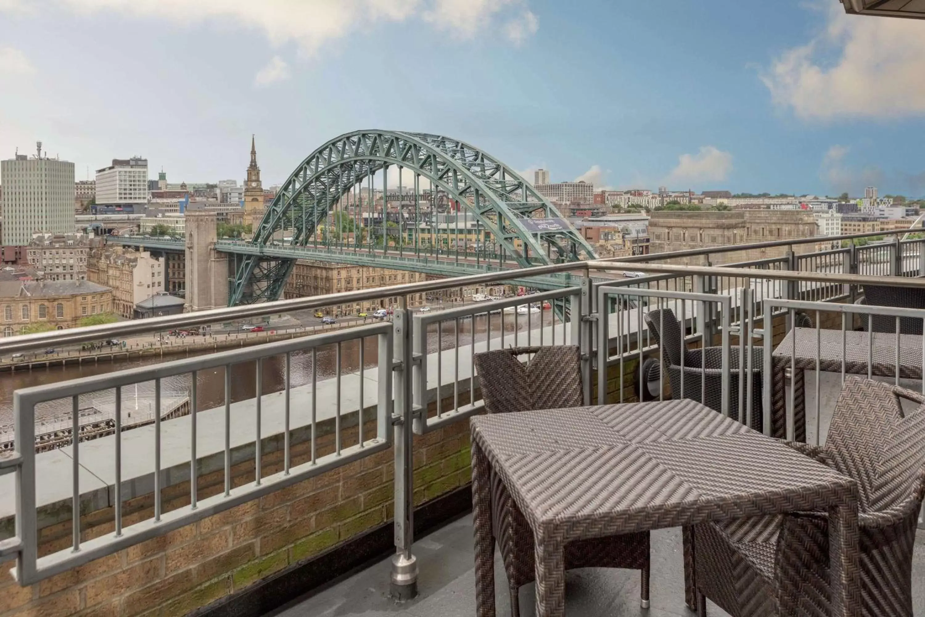 View (from property/room), Balcony/Terrace in Hilton Newcastle Gateshead