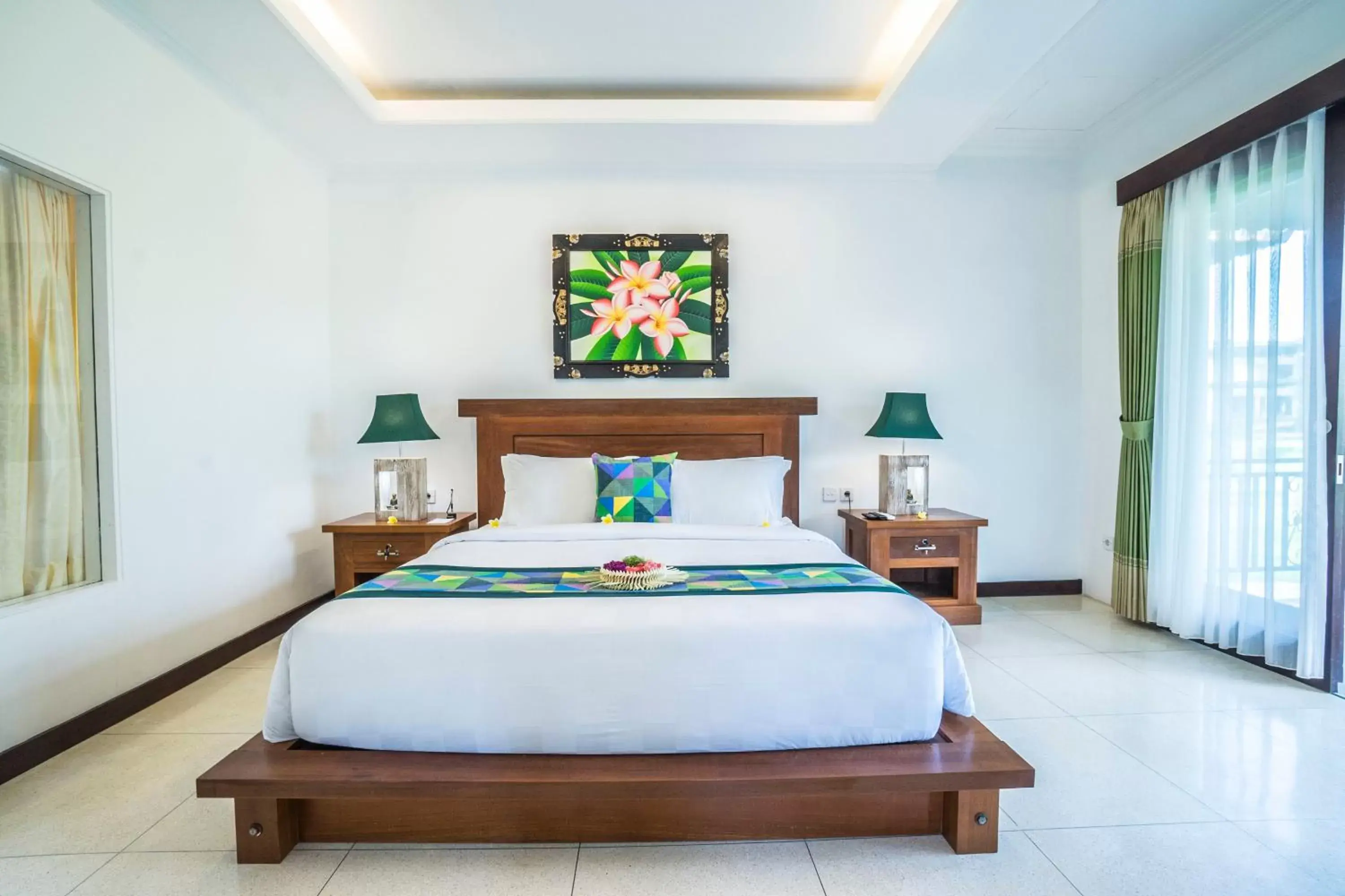 Photo of the whole room, Bed in Gita Maha Ubud Hotel by Mahaputra-CHSE Certified