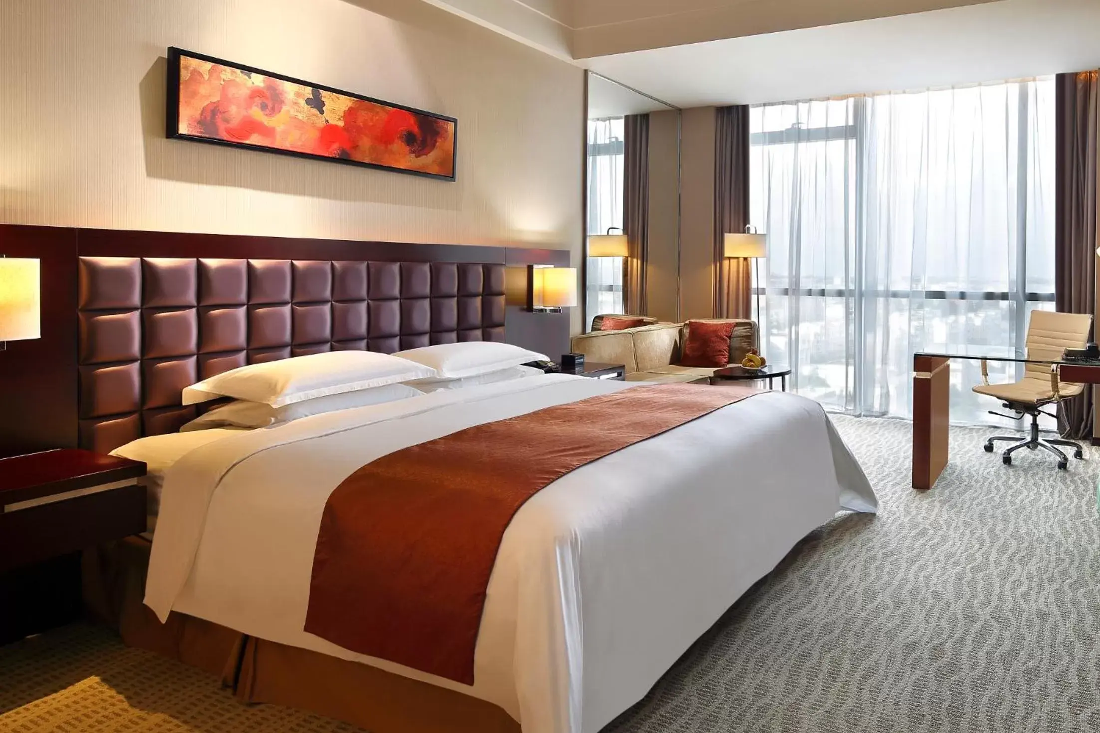 Bed in The QUBE Hotel Shanghai – Pudong International Airport