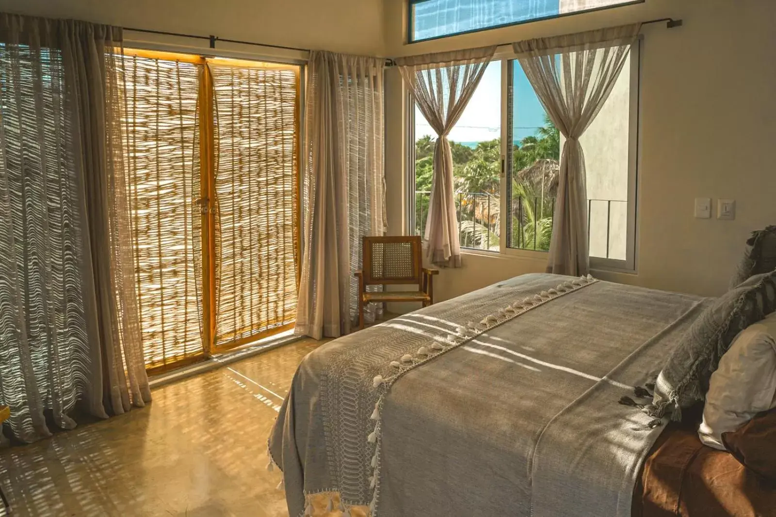 Bed in Casa Mia El Cuyo Eco Beach Boutique Hotel