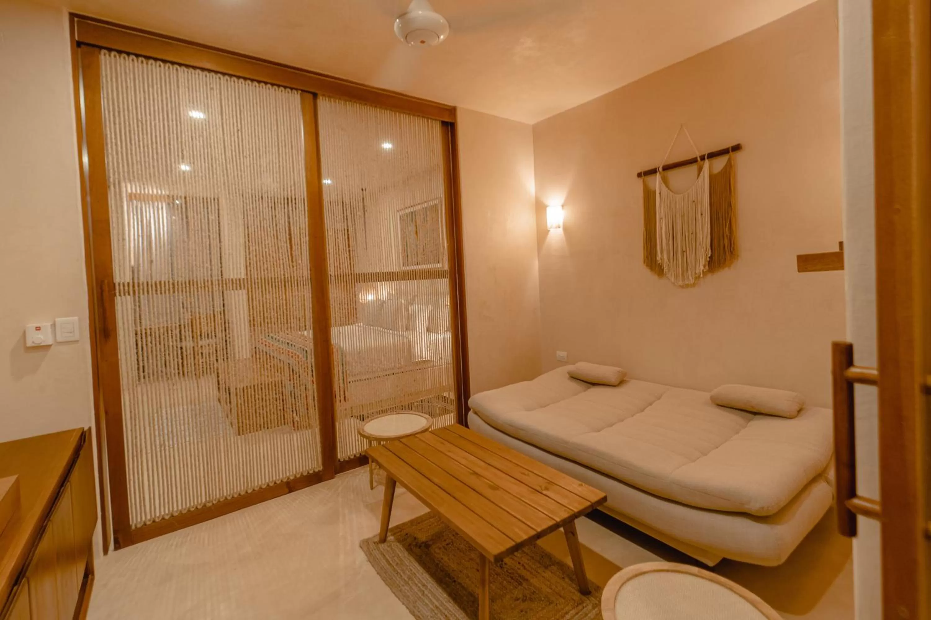 Living room, Bed in Destino Mío Mayan Jungle Retreat