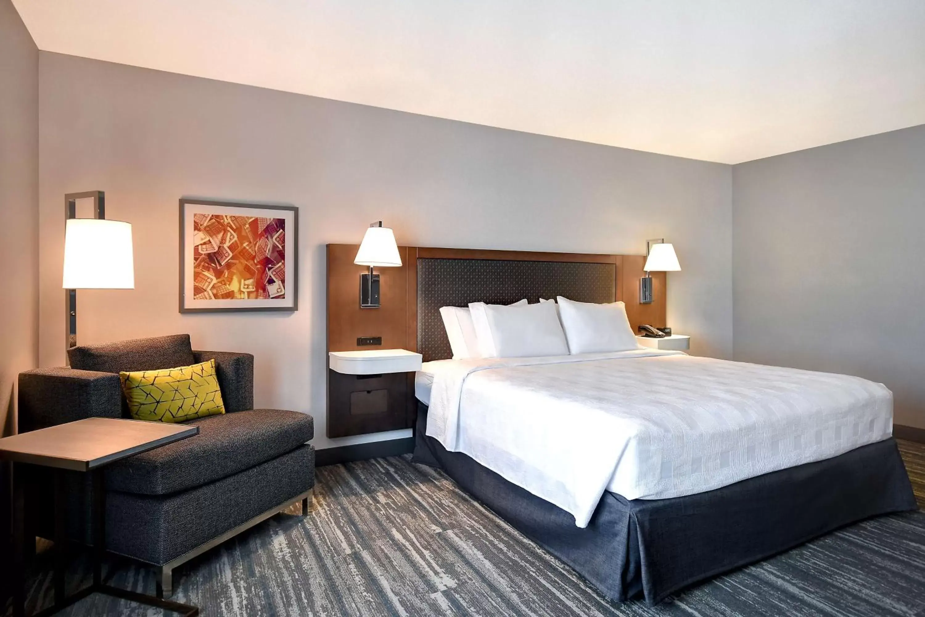 Bed in Hampton Inn & Suites Las Vegas Convention Center - No Resort Fee