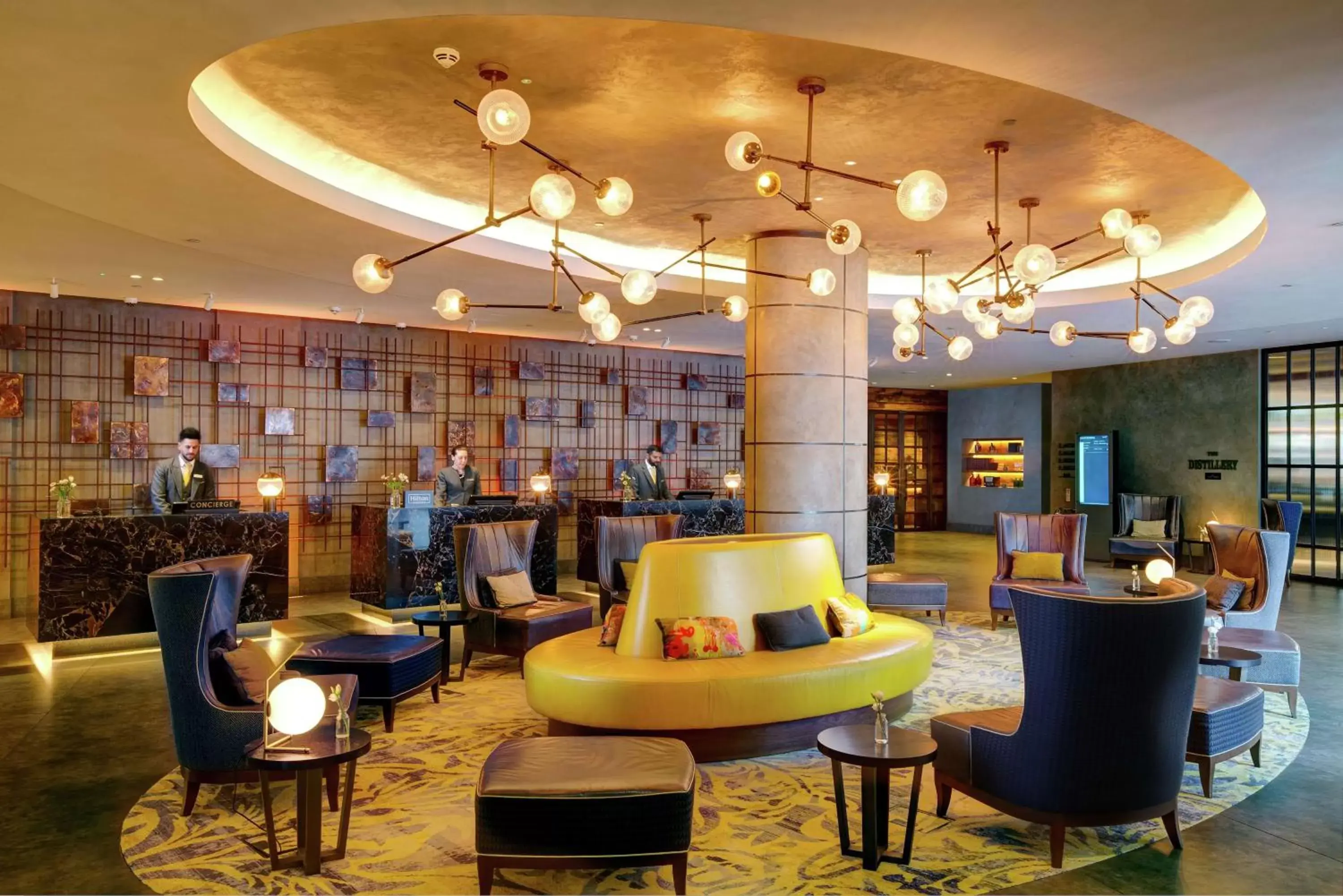Lobby or reception, Lounge/Bar in Hilton London Bankside