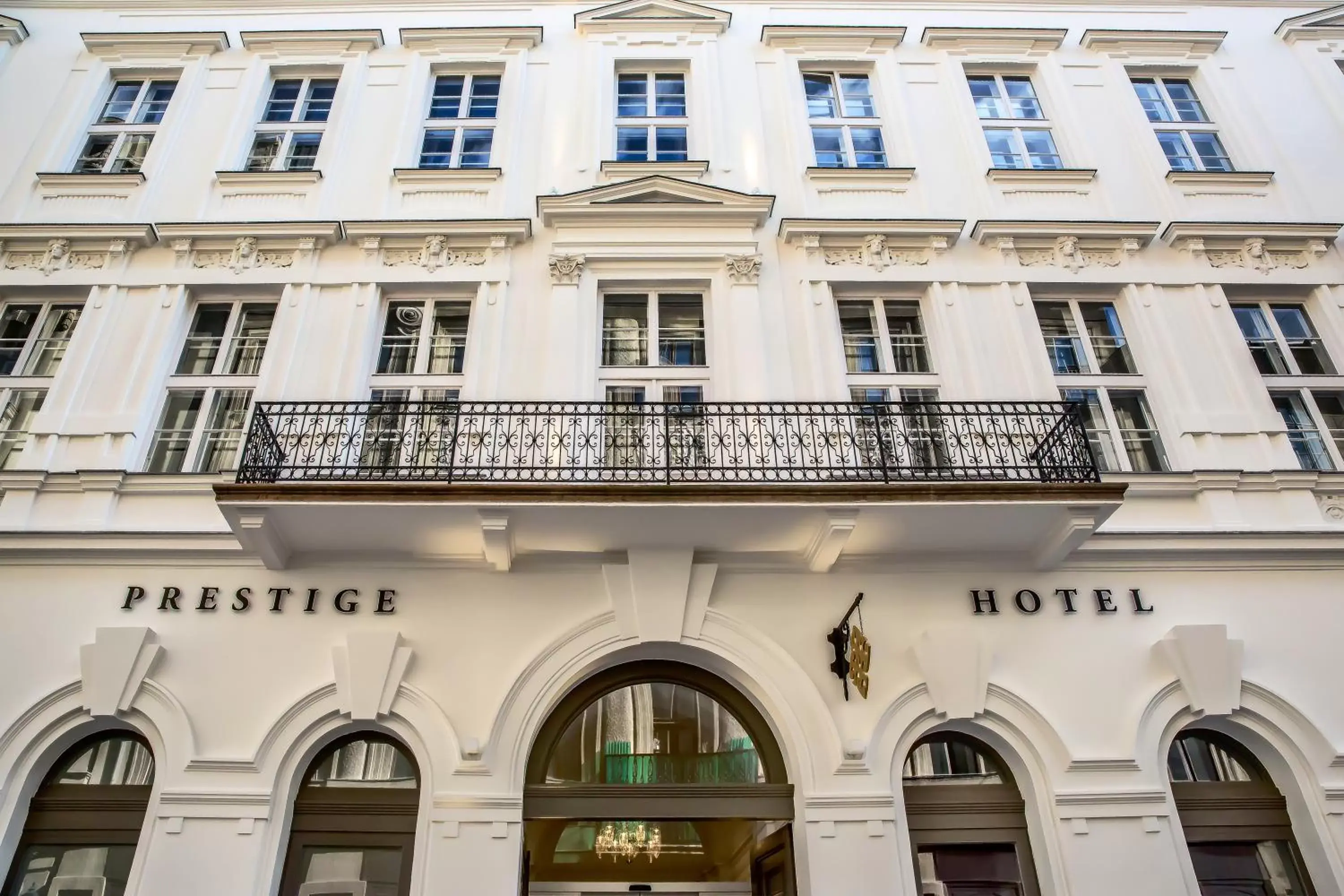 Facade/entrance, Property Building in Prestige Hotel Budapest