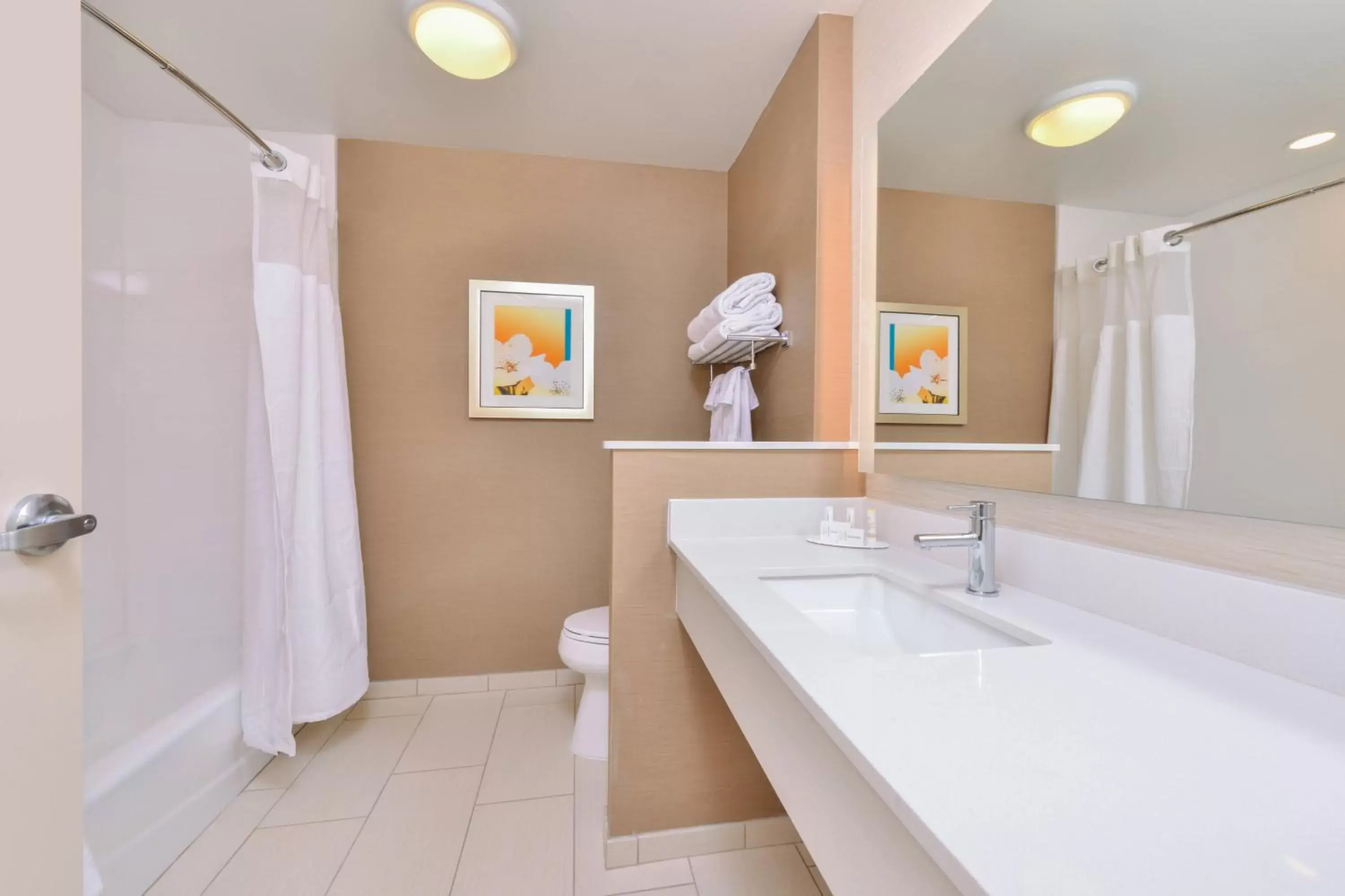 Bathroom in Fairfield Inn & Suites by Marriott Coralville
