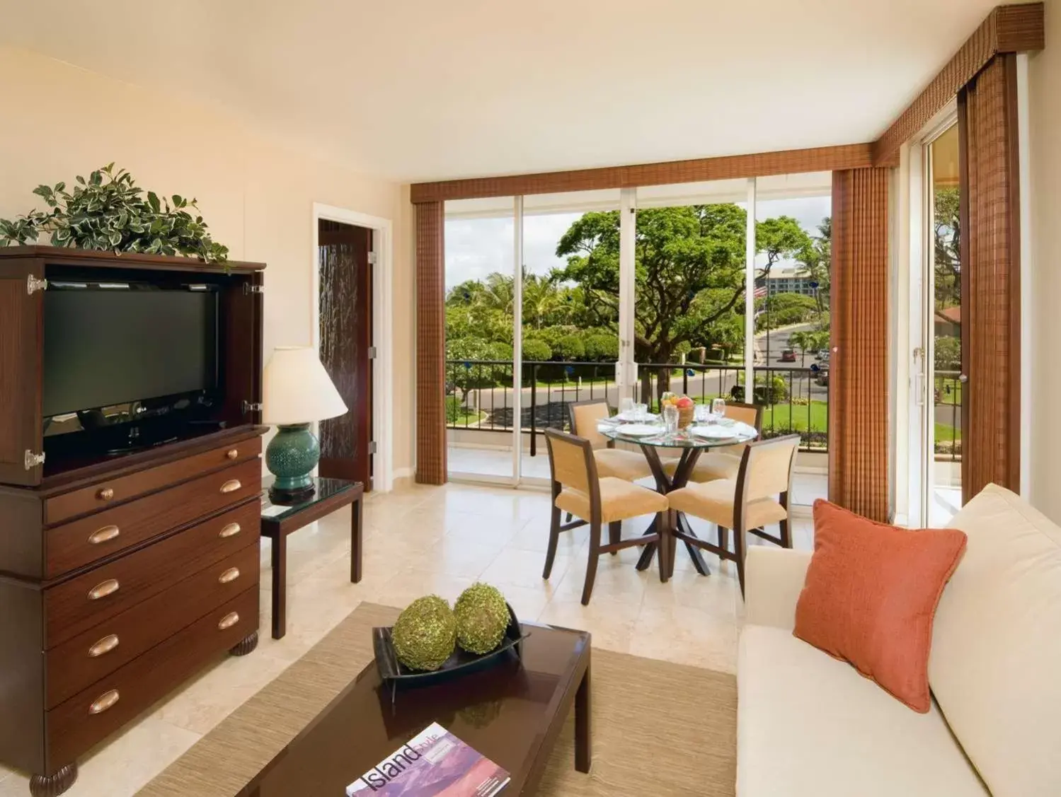 Seating area in Aston Maui Kaanapali Villas