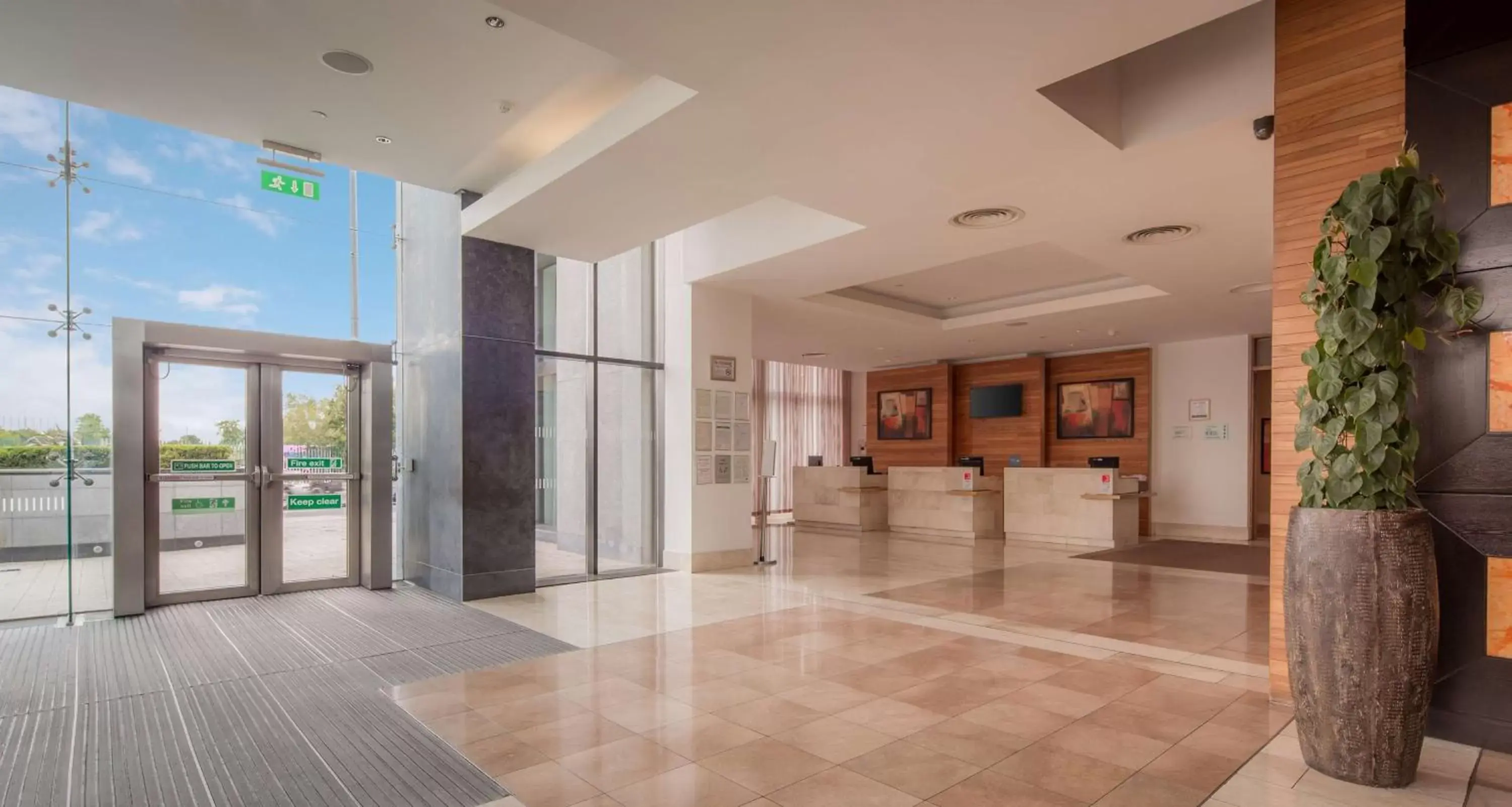 Lobby or reception in Hilton Dublin Airport Lobby or reception in Hilton Dublin Airport