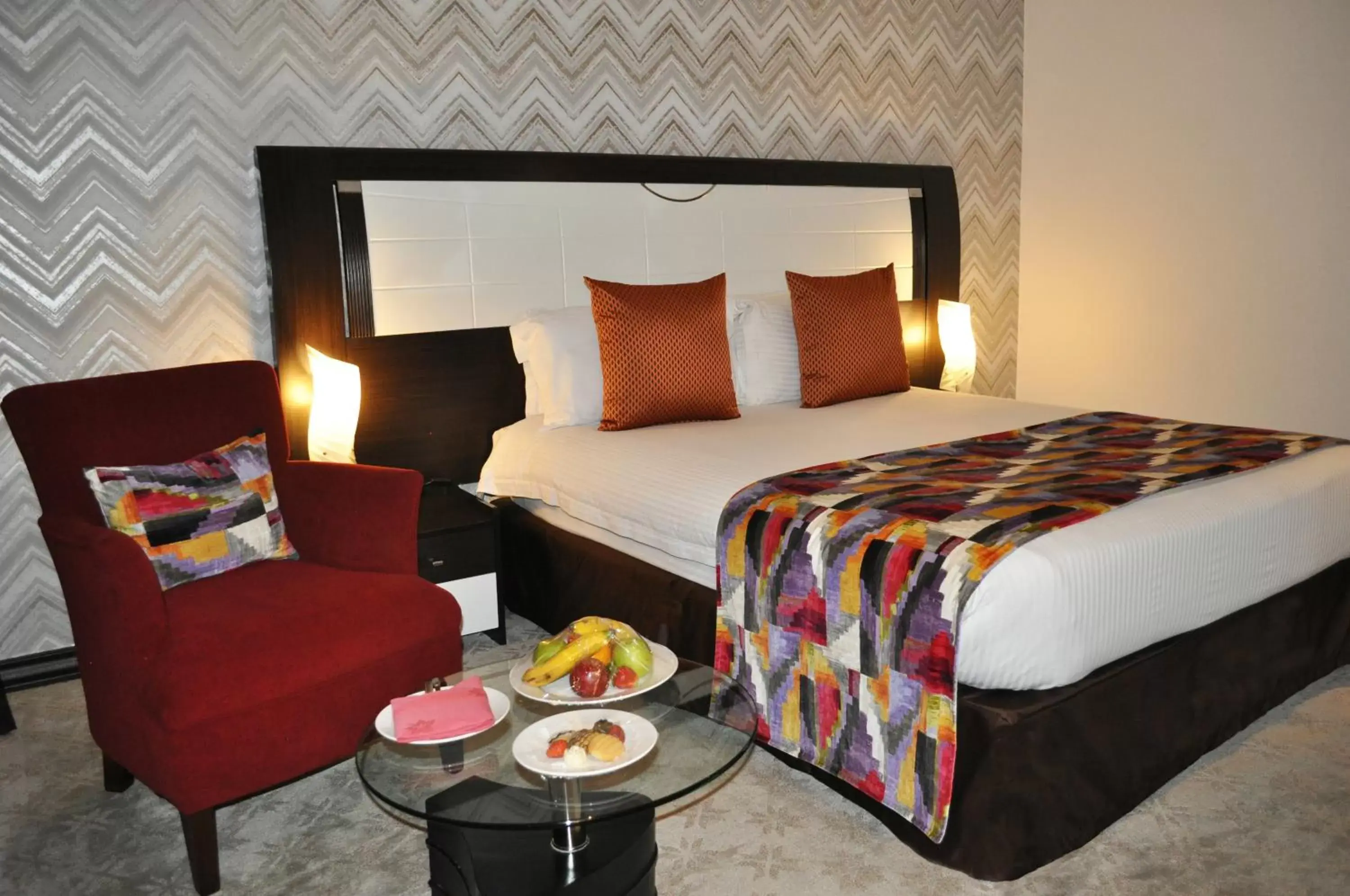 Bed in The Panari Hotel