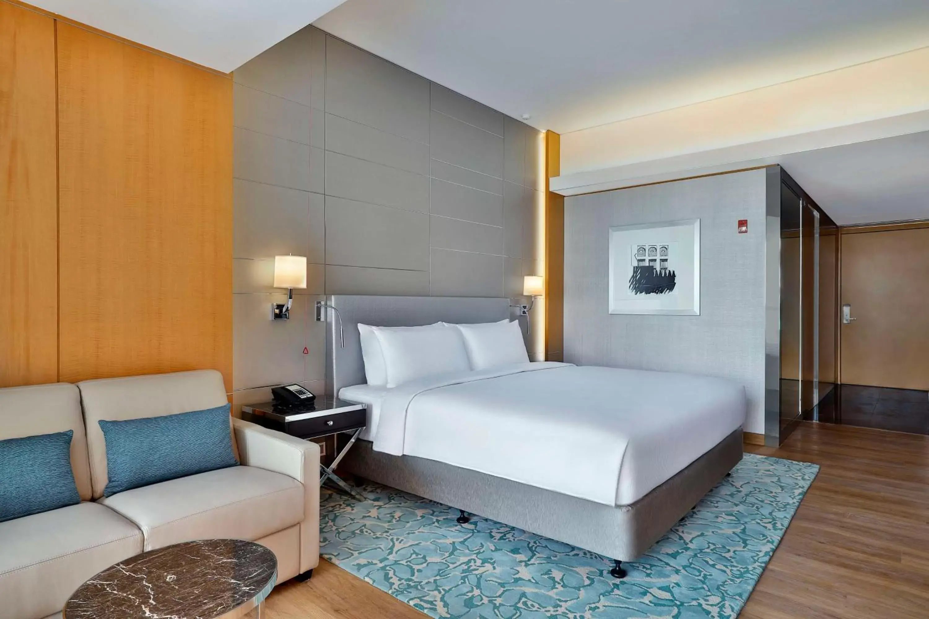 Bed in Hilton Dubai Palm Jumeirah