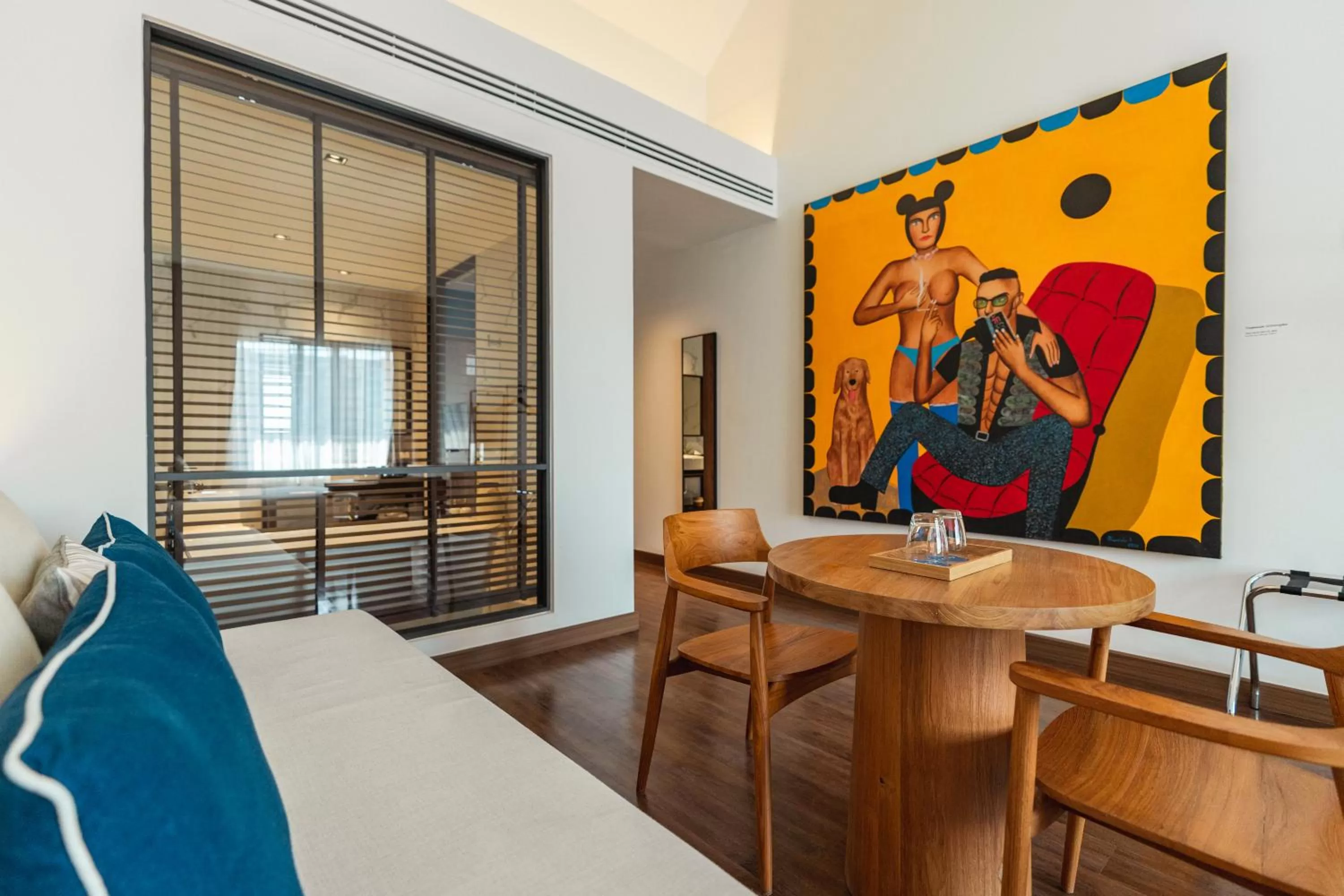 Living room, Bed in QUU HOTEL Chiang Mai