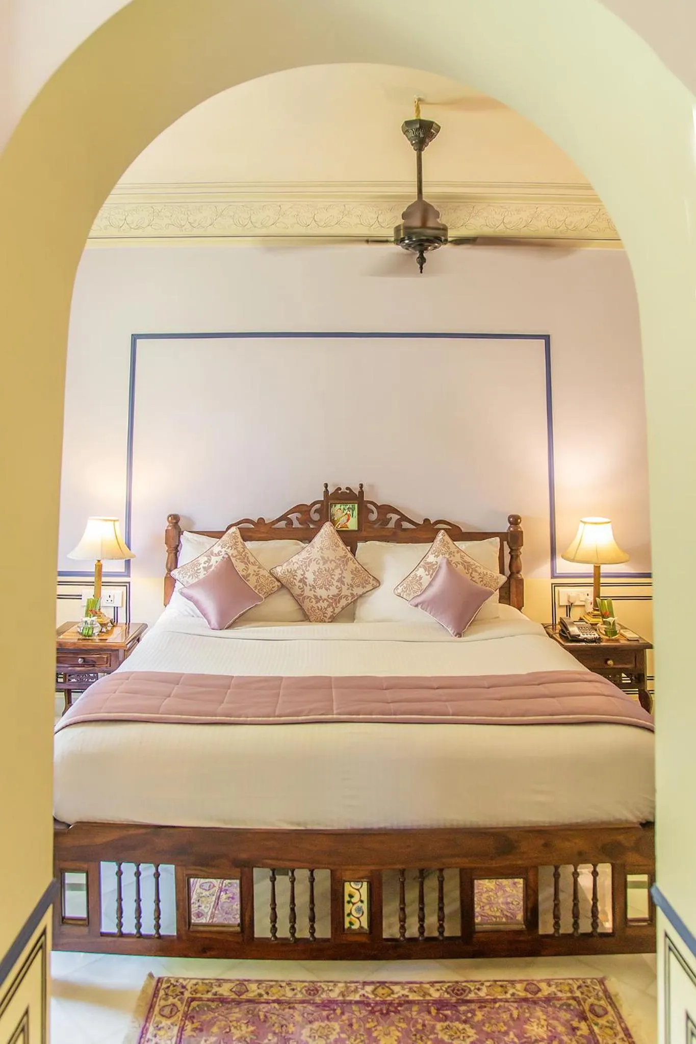 Bed in Royal Heritage Haveli - By Leisure Hotels