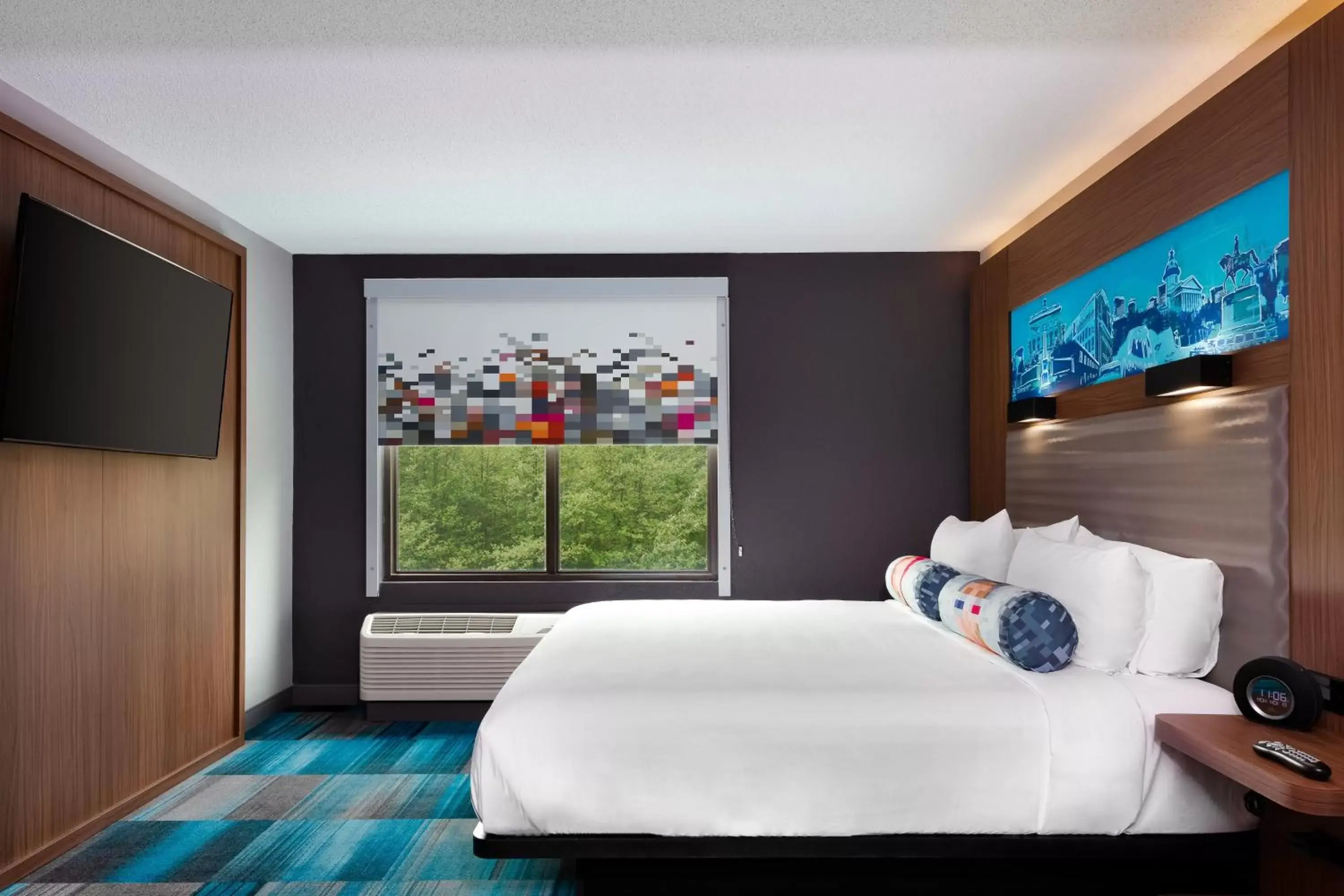 Photo of the whole room, Bed in Aloft Columbia Harbison