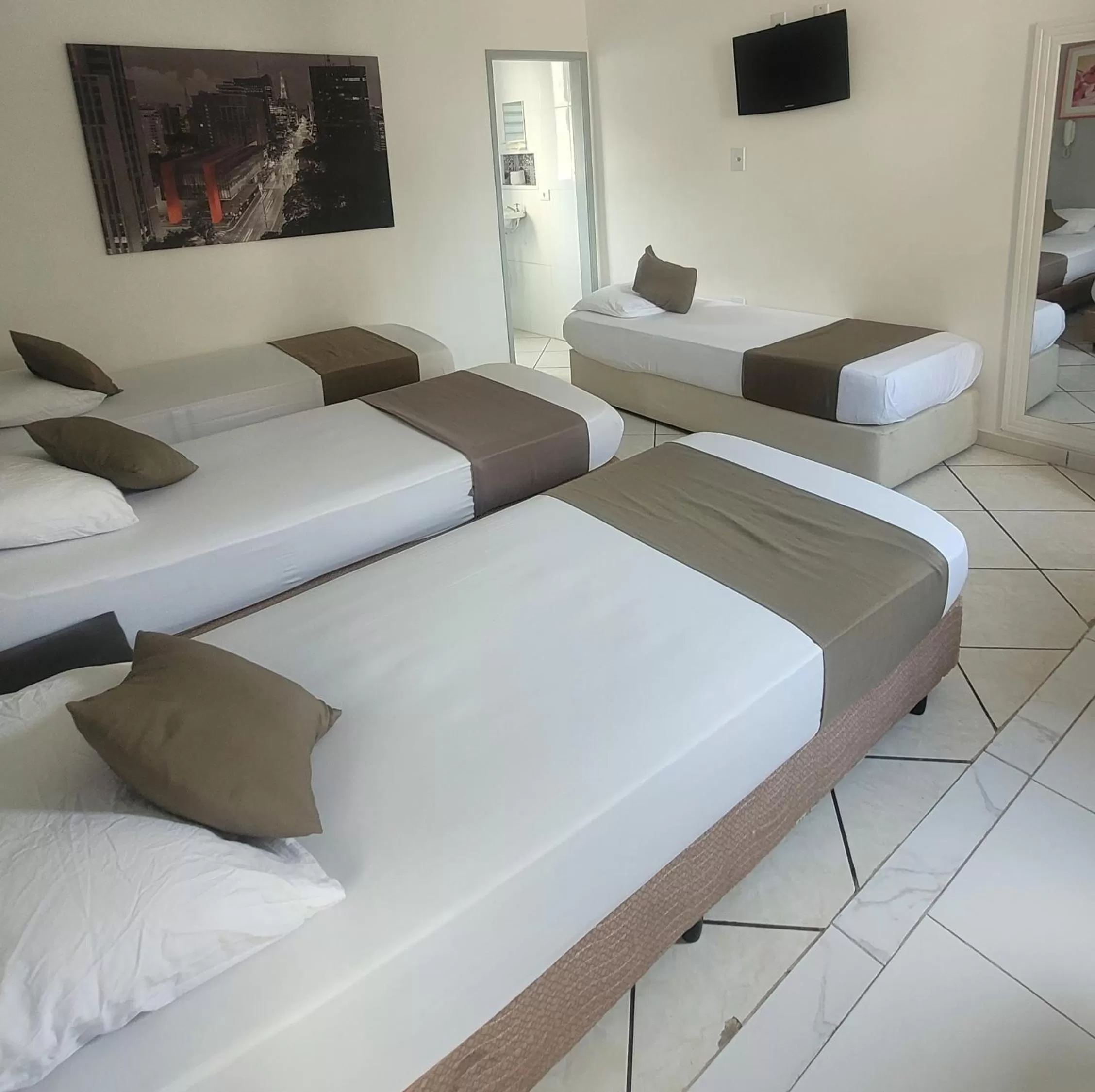 Bed in Hotel Dona Lú