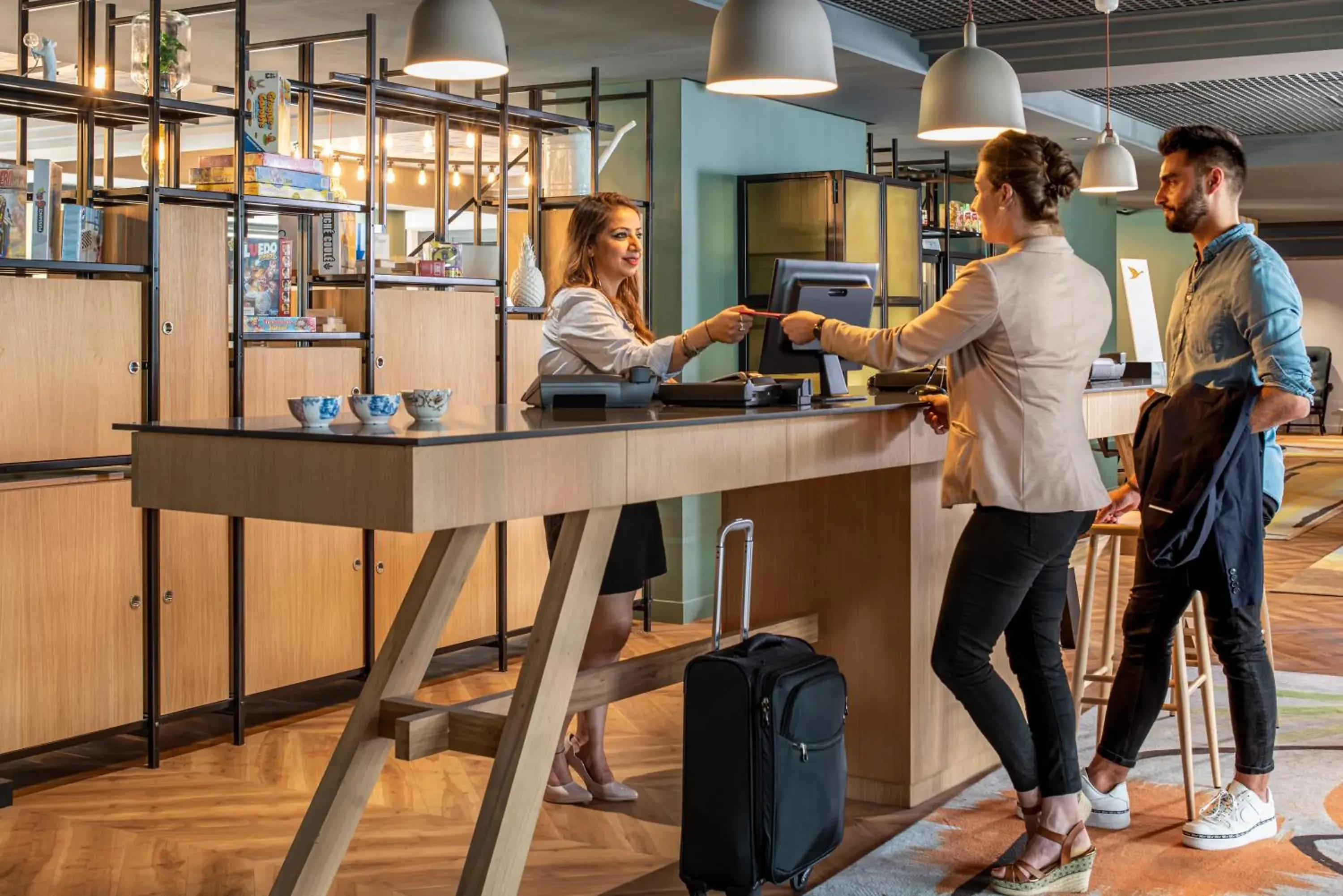 Lobby or reception in Aparthotel Adagio Porte de Versailles Lobby or reception in Aparthotel Adagio Porte de Versailles