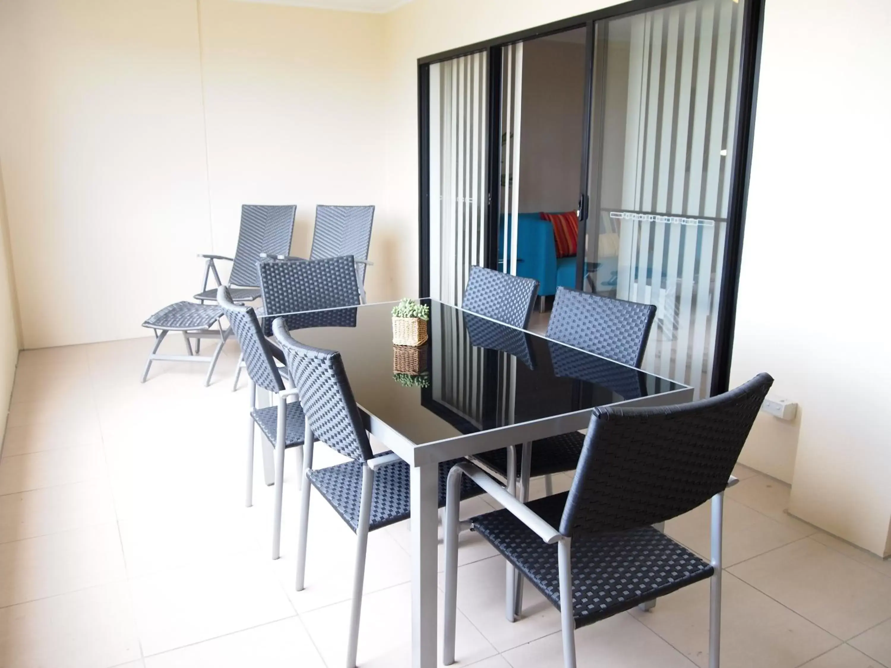 Balcony/Terrace, Seating Area in Edge Apartments Cairns